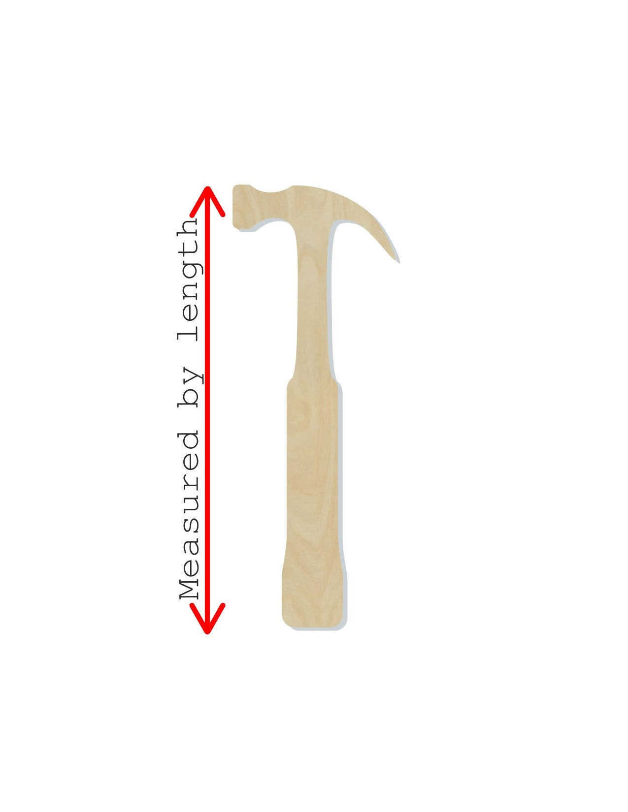 Hammer wood cutouts DIY Paint kit Father's Day Paint yourself Tools Workshop #1575 - Multiple Sizes Available - Unfinished Cutout Shapes