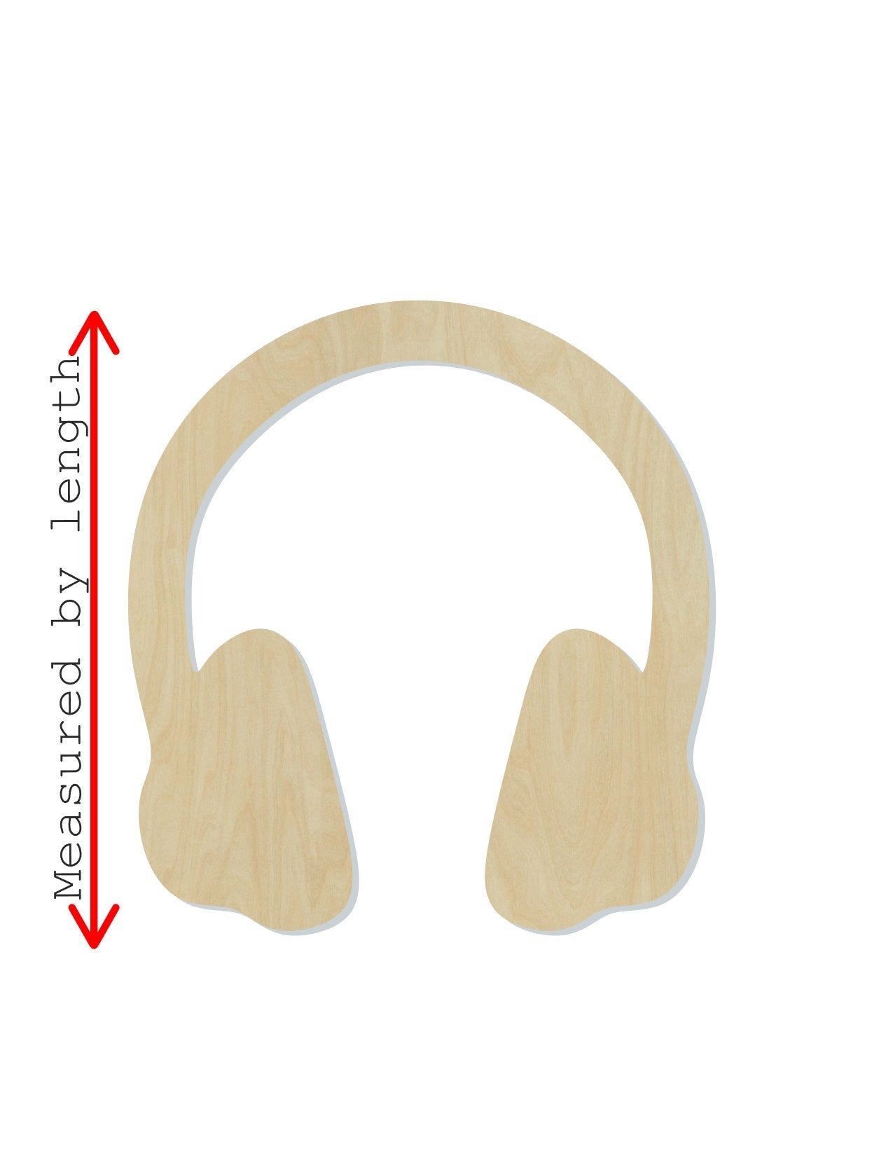 Headphones wood cutouts Music Band DIY paint kit Color yourself #1587 - Multiple Sizes Available - Unfinished wood Cutout Shapes