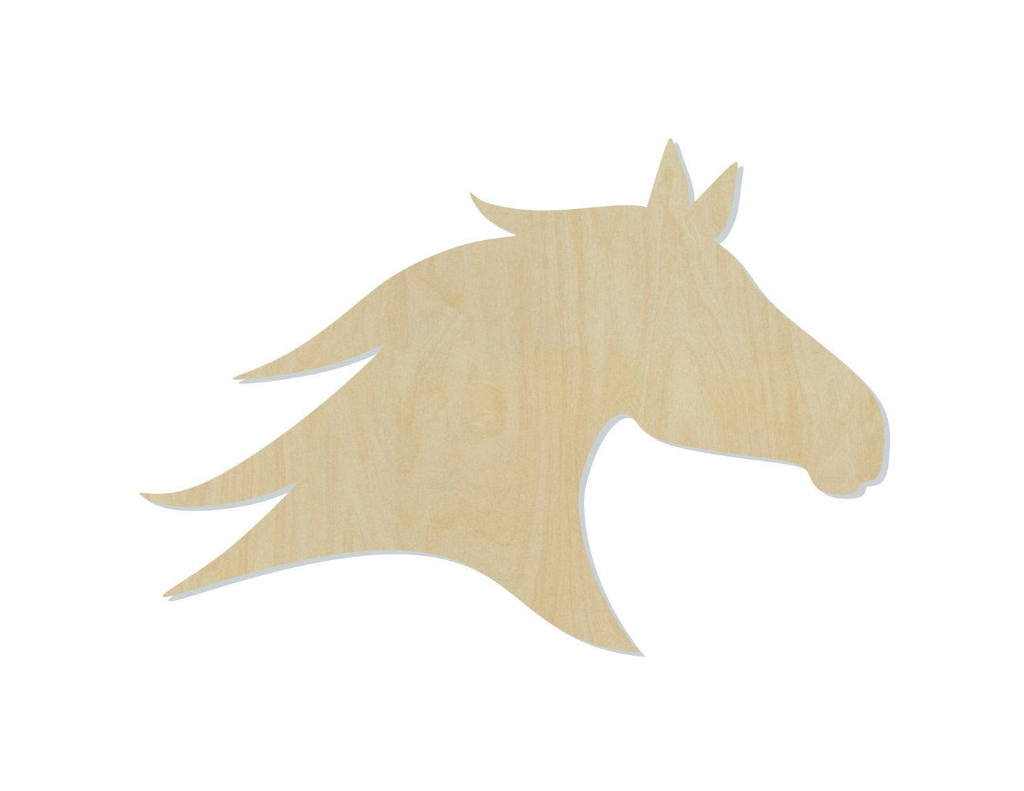 Horse Head wood cutout wood shape animal cutouts #1608 - Multiple Sizes Available - Unfinished Wood Cutouts Shapes