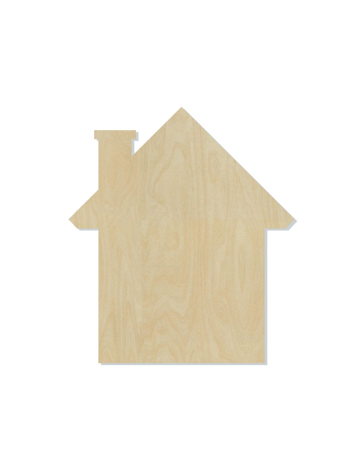 House wood cutout wood shapes Housewarming closing gift #1613 - Multiple Sizes Available - Unfinished Wood Cutouts Shapes