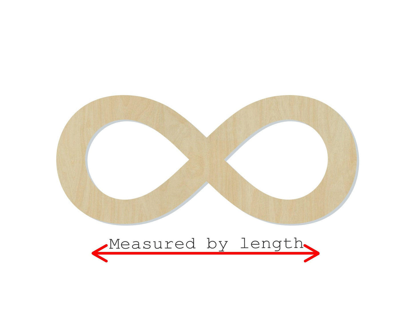 Infinity Symbol wood cutout wood shape Love forever DIY paint kit Wedding #1631 - Multiple Sizes Available - Unfinished Wood Cutouts Shapes