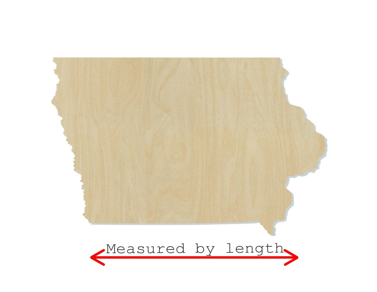 Iowa State wood shape wood cutout State cutouts DIY Paint kit #1632 - Multiple Sizes Available - Unfinished Wood Cutouts Shapes