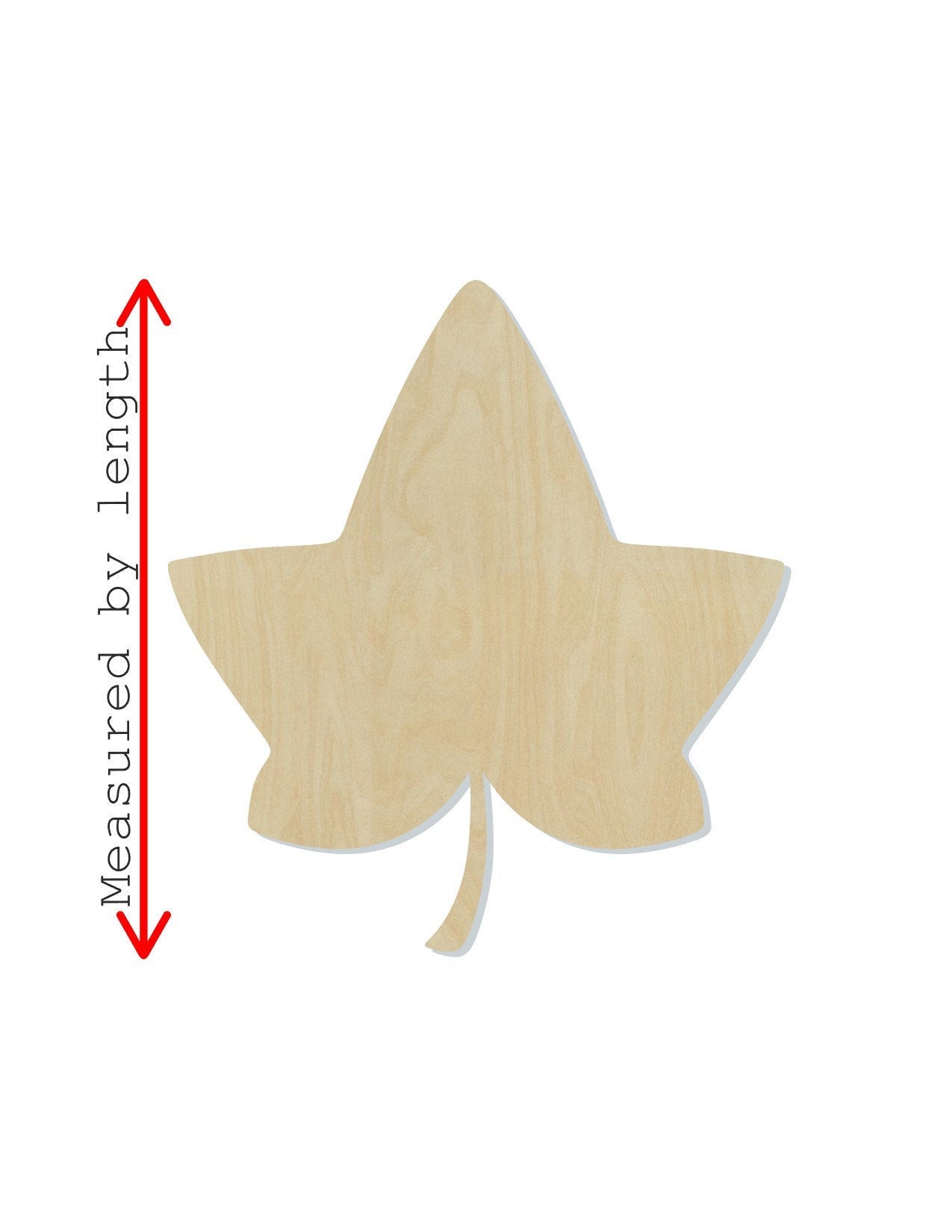 Ivy Leaf wood cutout wood shape DIY Paint kit #1634 - Multiple Sizes Available - Unfinished Wood Cutouts Shapes