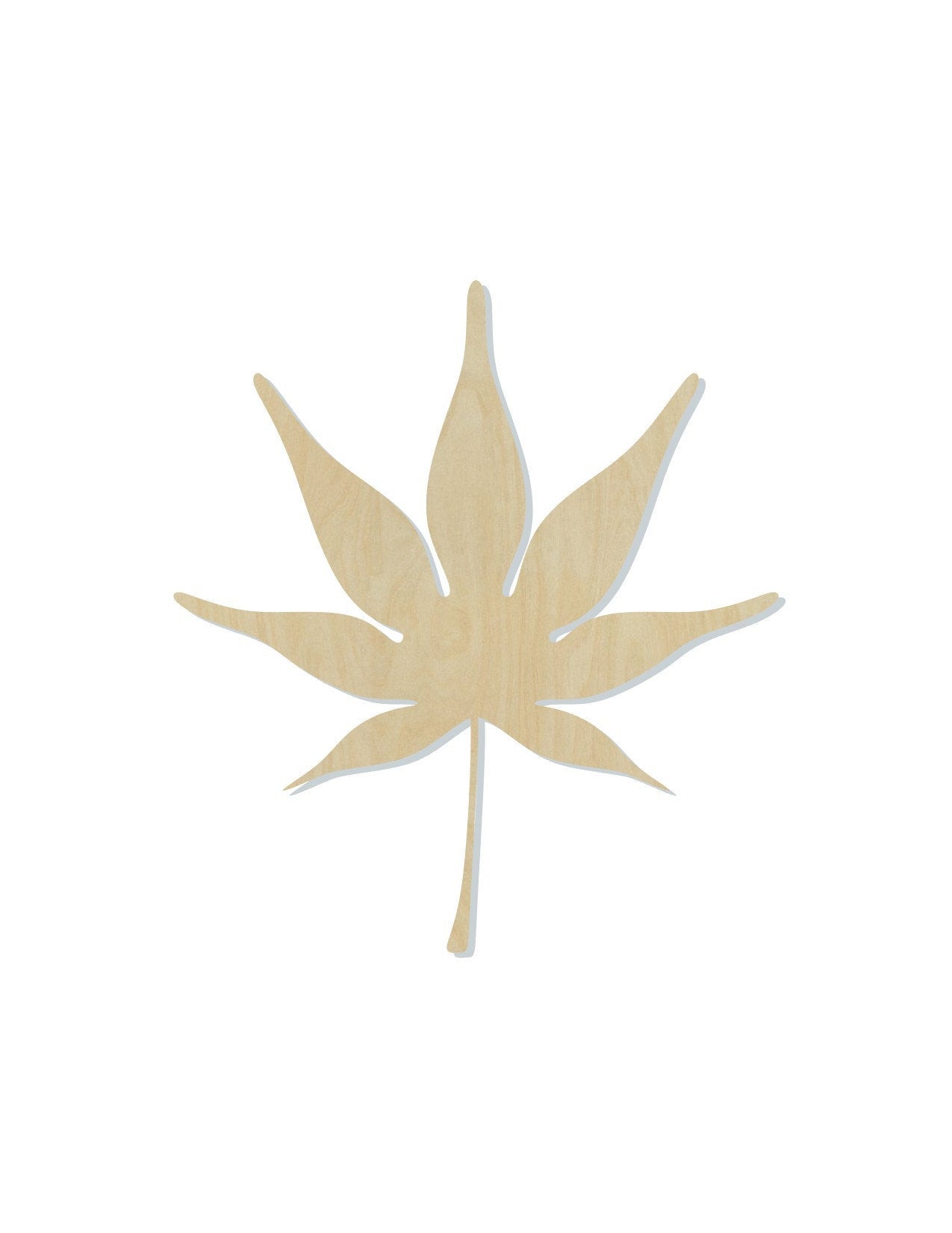Japanese Maple Leaf wood cutout wood shapes DIY Paint kit #1637 - Multiple Sizes Available - Unfinished Wood Cutouts Shapes