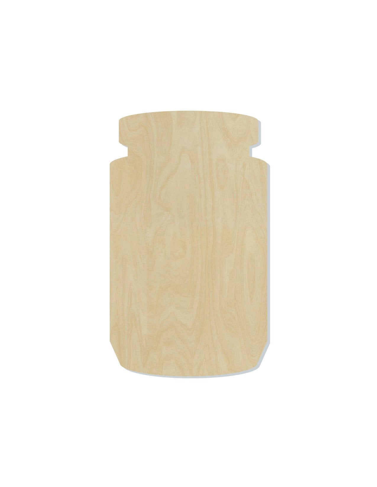 Jar wood cutout wood shapes DIY Paint kit #1638 - Multiple Sizes Available - Unfinished Wood Cutouts Shapes