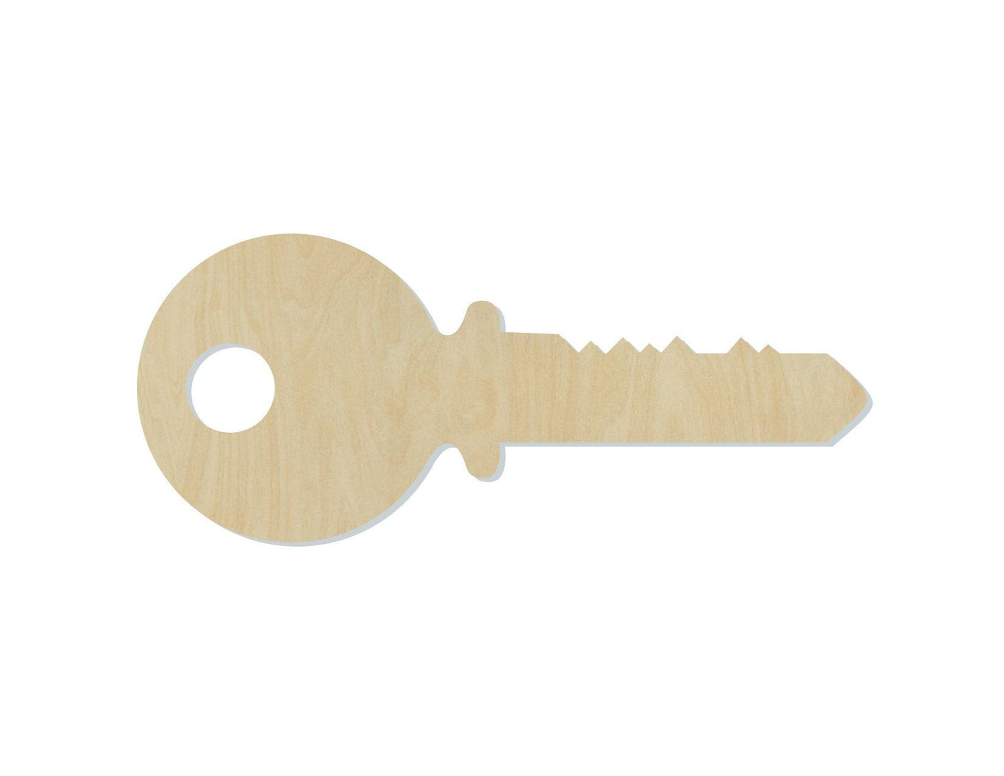 Key wood cutout wood shapes Closing gift Housewarming gift DIY Paint kit #1650 - Multiple Sizes Available - Unfinished wood Cutout Shapes