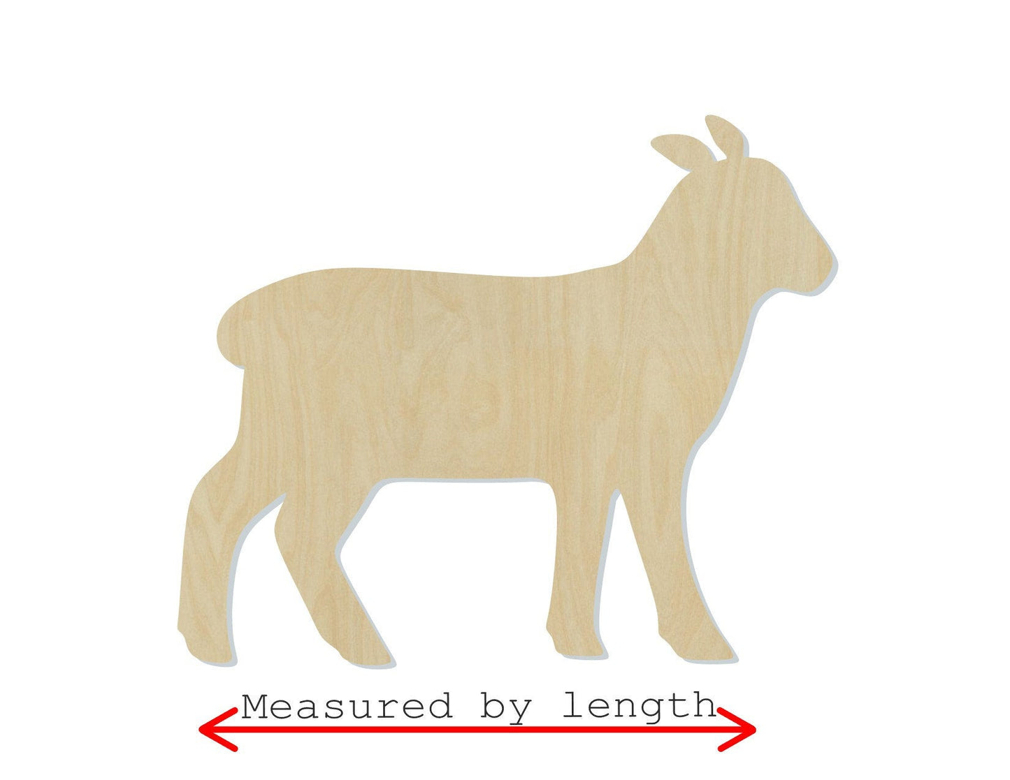 Lamb wood cutout wood shapes animal shapes farm animals DIY paint kit #1664 - Multiple Sizes Available - Unfinished Wood Cutout Shapes