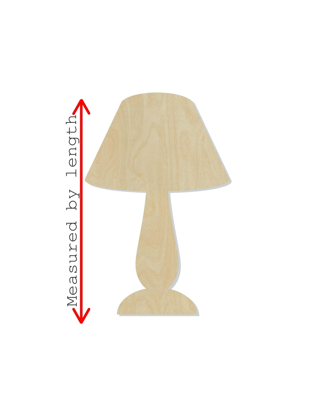 Lamp wood cutouts wood shapes Household Decor DIY paint kit #1665 - Multiple Sizes Available - Unfinished Wood Cutout Shapes