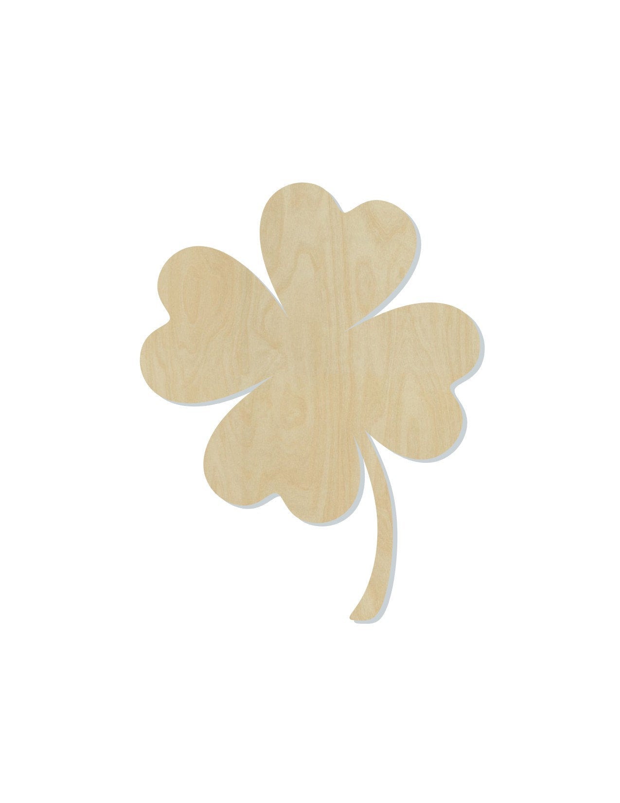 Four Leaf Clover wood cutouts wood shapes St. Patrick's Day craft DIY Paint #1674 - Multiple Sizes Available - Unfinished Wood Cutout Shapes