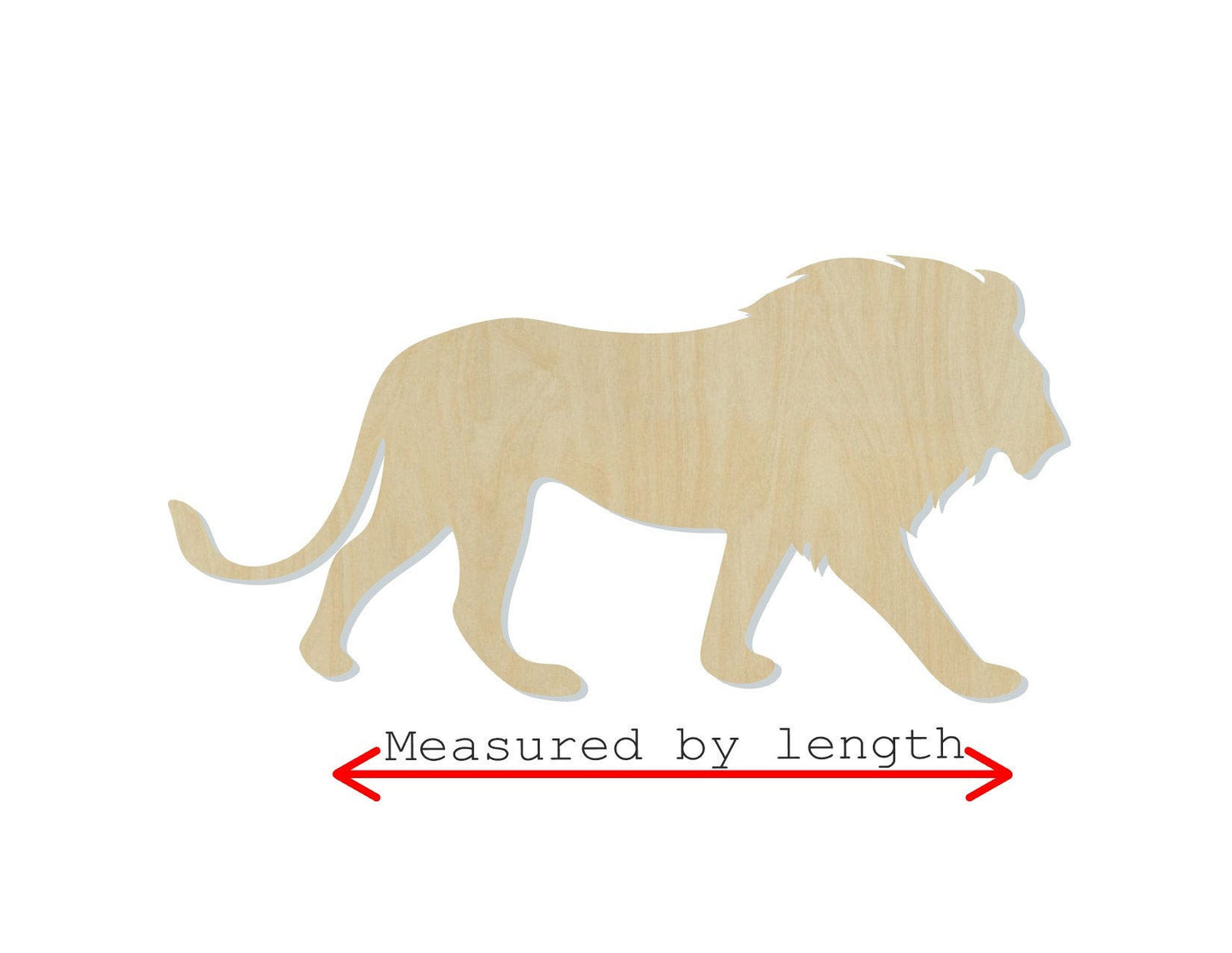 Lion wood cutouts wood shapes animal shapes animal cutouts DIY Paint zoo #1696 - Multiple Sizes Available - Unfinished Wood Cutout Shapes
