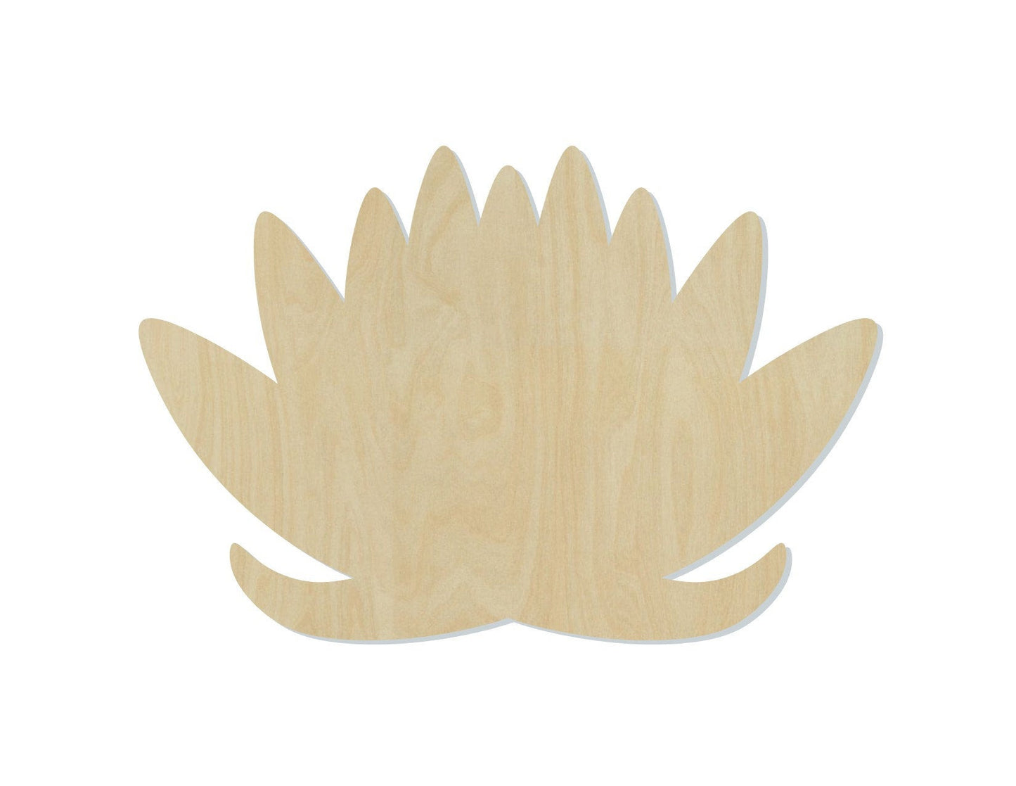 Lotus Flower wood cutout wood Shapes flowers Garden DIY Paint kit #1705 - Multiple Sizes Available - Unfinished Wood Cutout Shapes