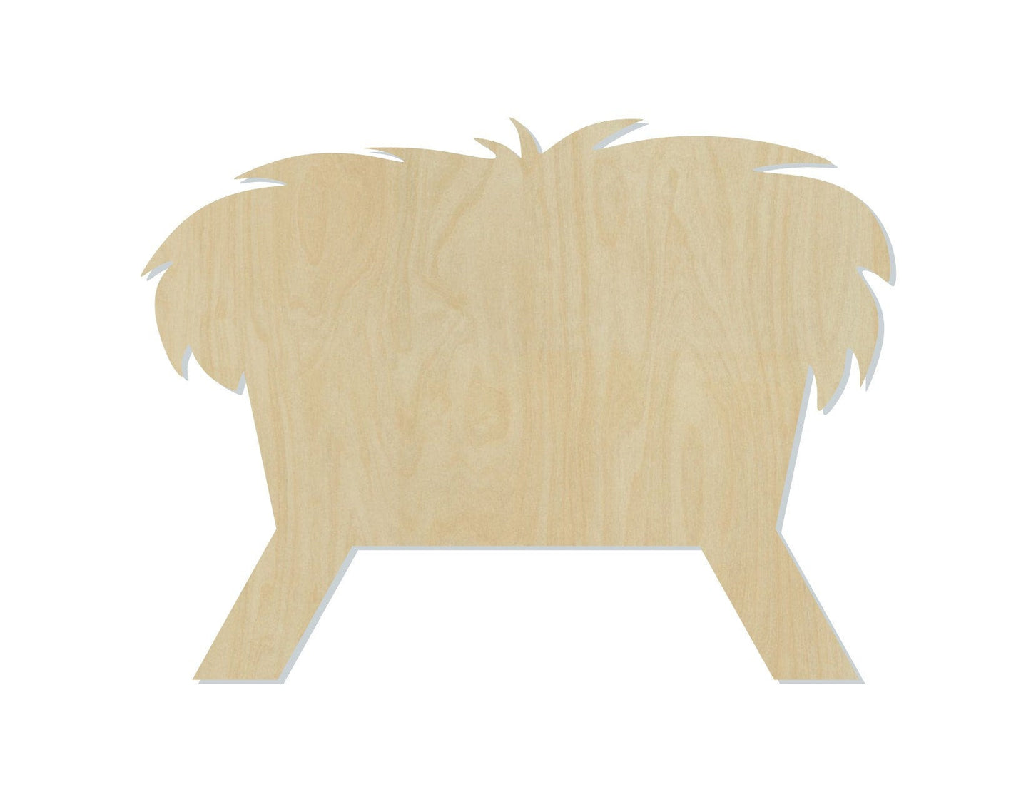 Manger wood shape wood cutouts Nativity Christmas Craft DIY Paint kit #1721 - Multiple Sizes Available - Unfinished Wood Cutout Shapes