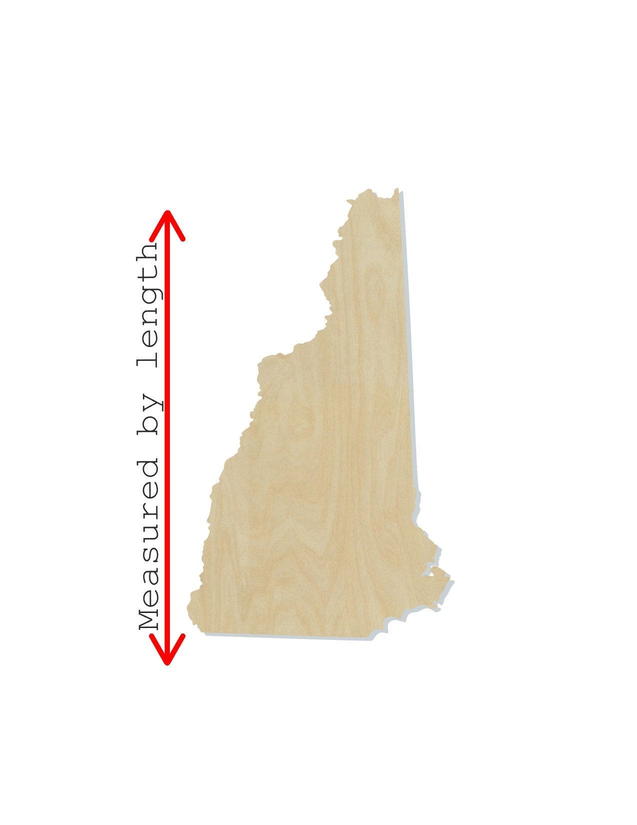 New Hampshire State wood shape wood cutouts State cutouts State Shapes DIY #1778 - Multiple Sizes Available - Unfinished Wood Cutout Shapes