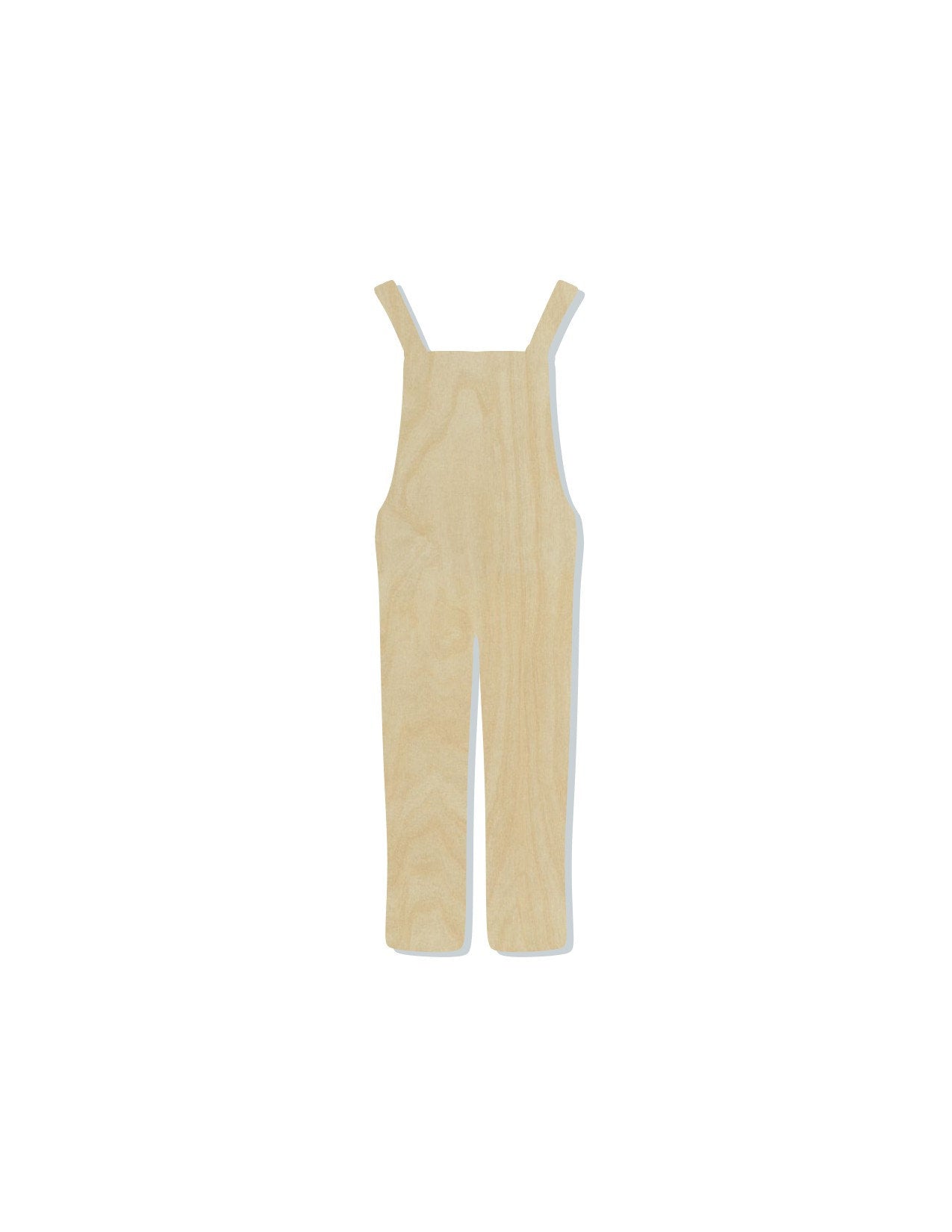 Overalls wood shape wood cutouts Farmer DIY Paint kit #1808 - Multiple Sizes Available - Unfinished Wood Cutout Shapes