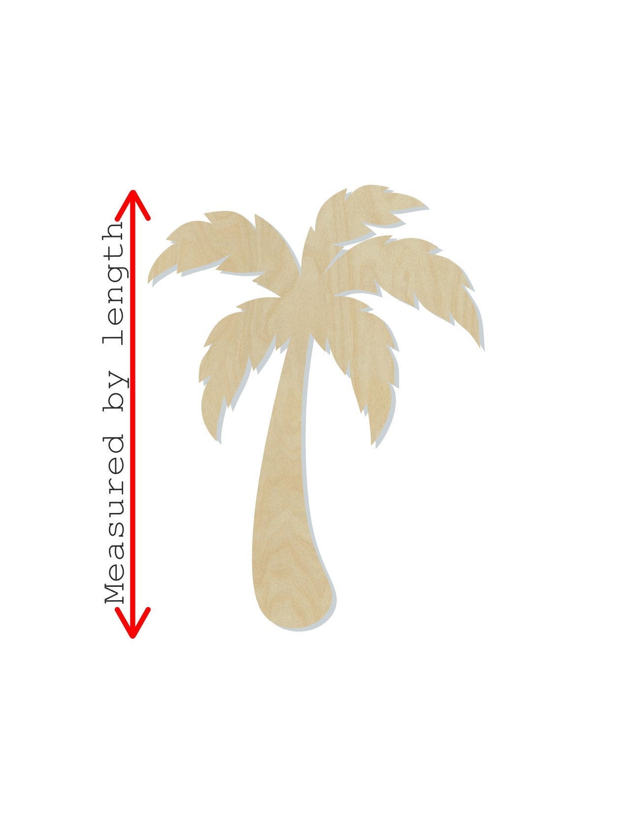 Palm Tree wood shape wood cutouts plants trees DIY paint kit #1817 - Multiple Sizes Available - Unfinished Wood Cutout Shapes