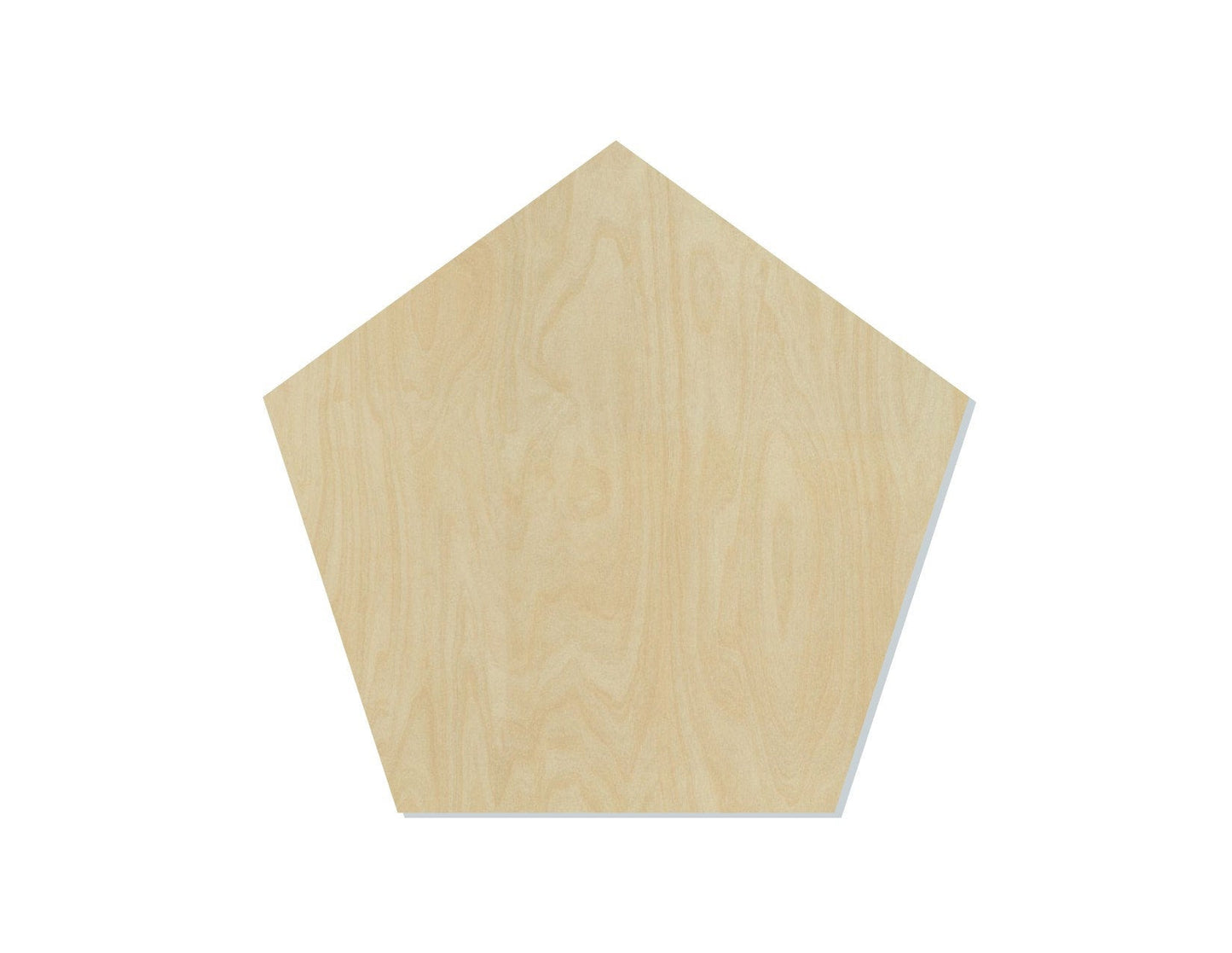 Pentagon wood shape wood cutouts Shape cutouts DIY paint kit #1838 - Multiple Sizes Available - Unfinished Wood Cutout Shapes
