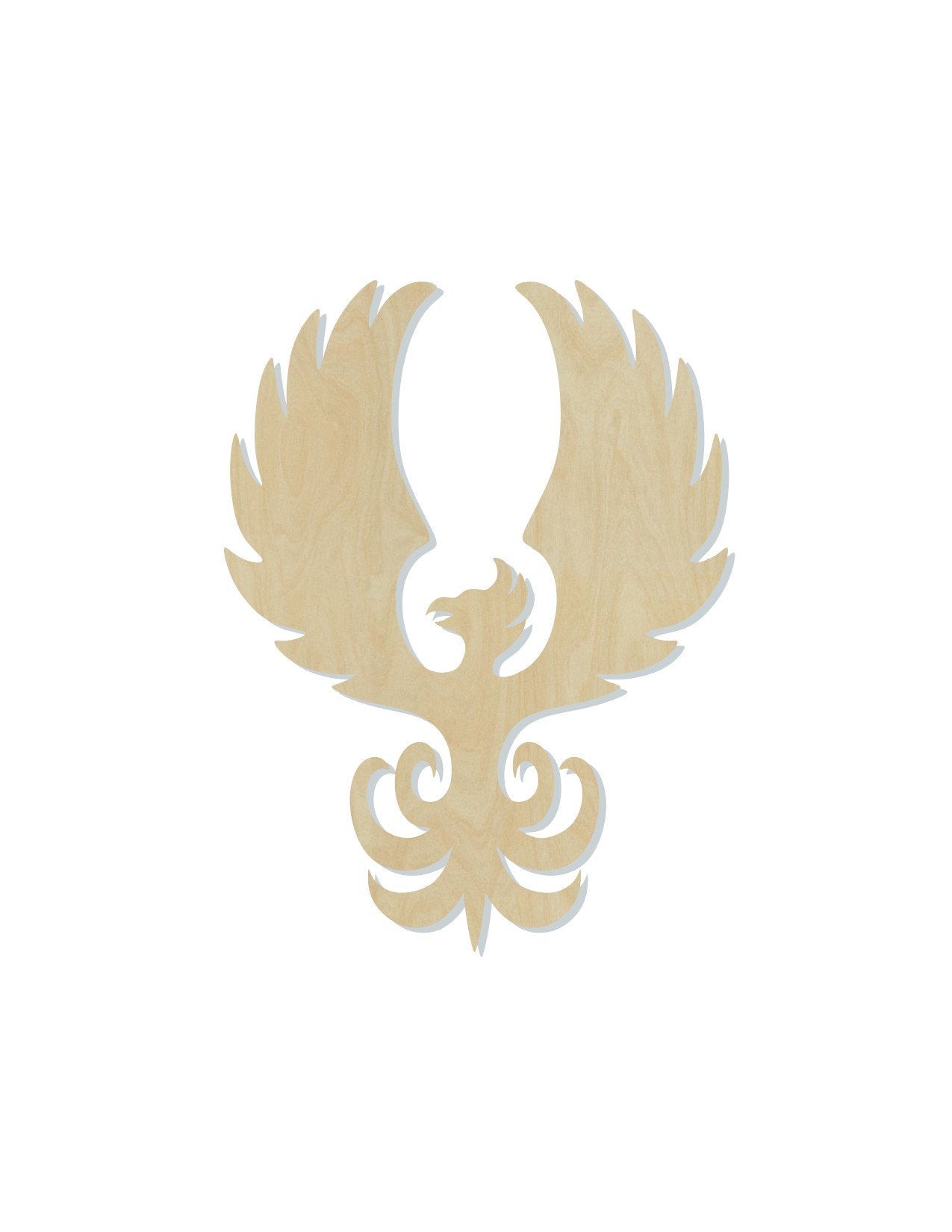 Phoenix wood shape wood cutouts DIY paint kit #1843 - Multiple Sizes Available - Unfinished Wood Cutout Shapes