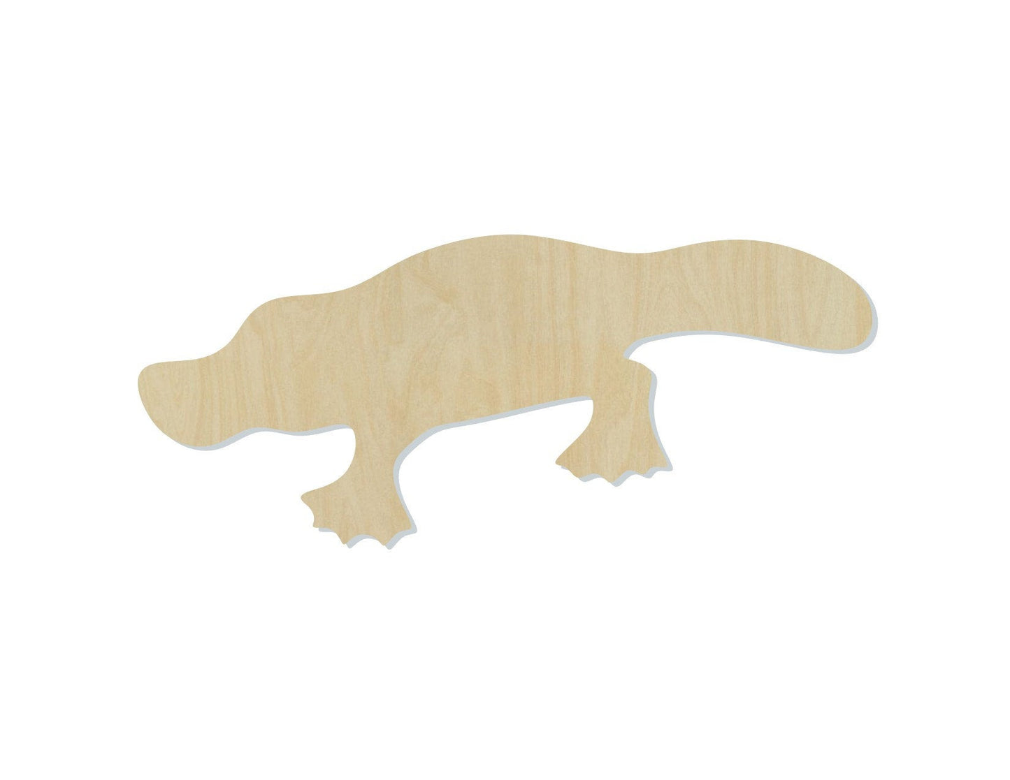 Platypus wood shape wood cutouts DIY Paint kit animal cutouts #1865 - Multiple Sizes Available - Unfinished Wood Cutout Shapes