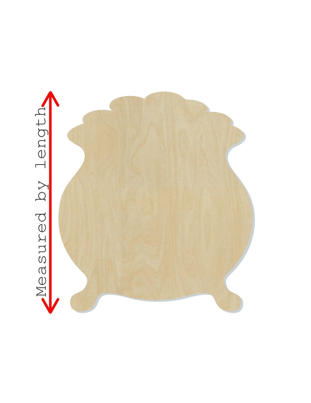 Pot of Gold wood shape wood cutouts St. Patrick's Day Craft DIY paint #1882 - Multiple Sizes Available - Unfinished Wood Cutout Shapes