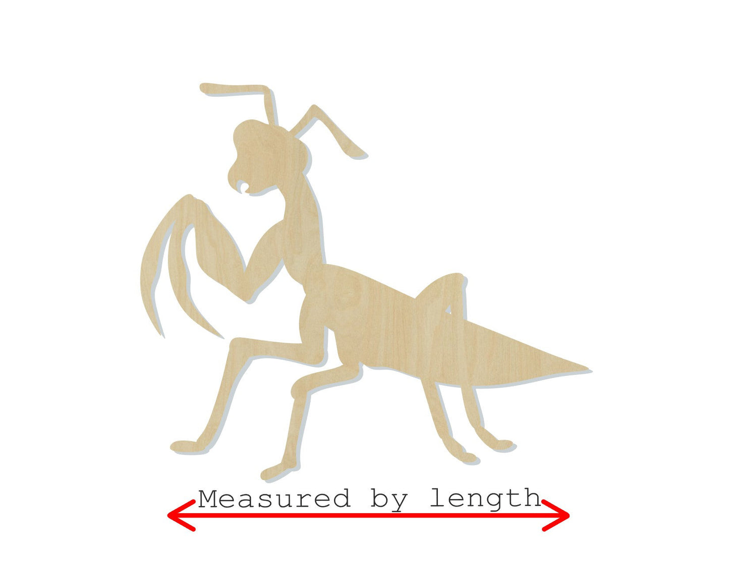 Praying Mantis wood shape wood cutouts bugs DIY Paint kit #1887 - Multiple Sizes Available - Unfinished Wood Cutout Shapes
