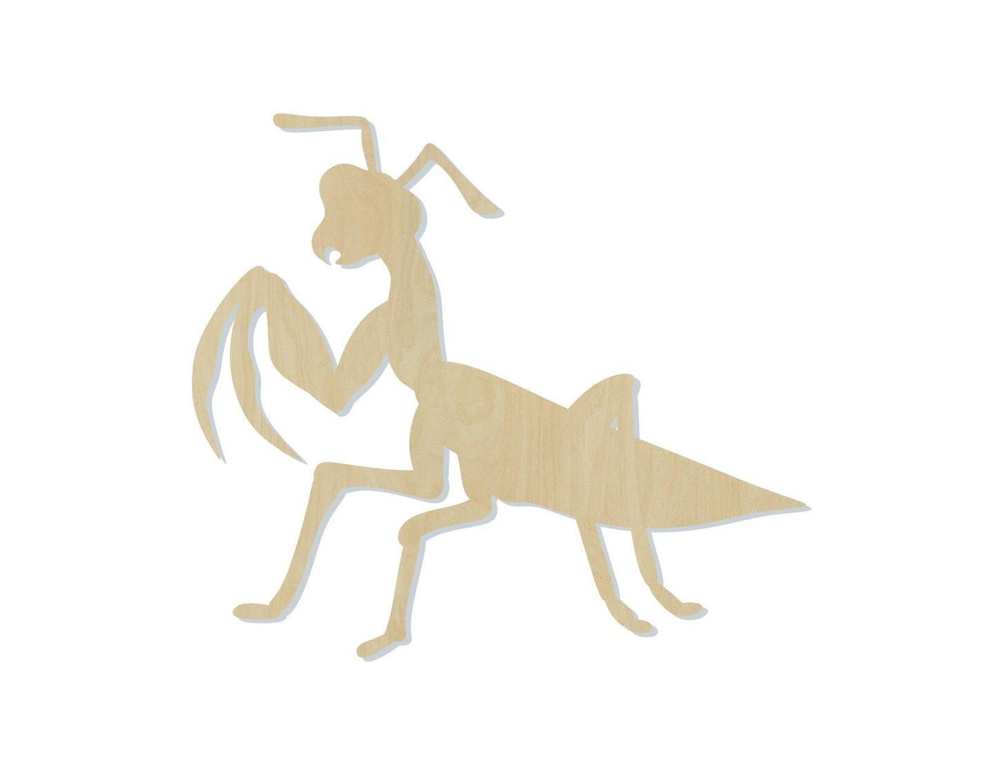 Praying Mantis wood shape wood cutouts bugs DIY Paint kit #1887 - Multiple Sizes Available - Unfinished Wood Cutout Shapes