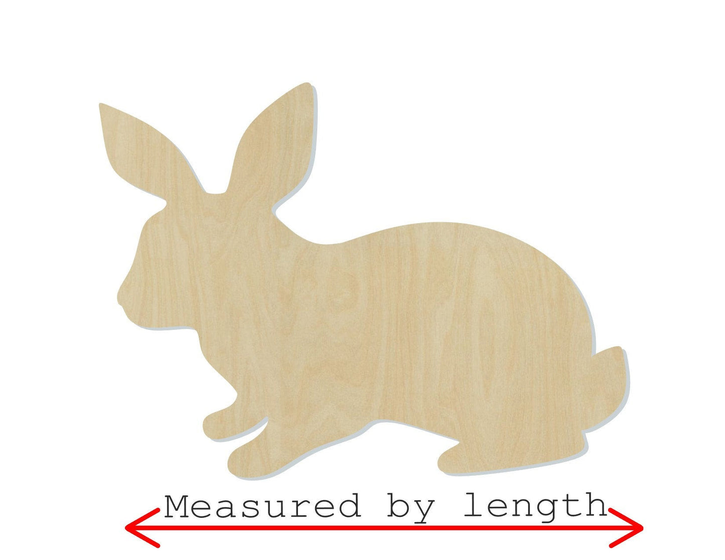 Rabbit wood shape wood cutouts Easter Craft Animal cutouts DIY paint kit #1903 - Multiple Sizes Available - Unfinished Wood Cutout Shapes