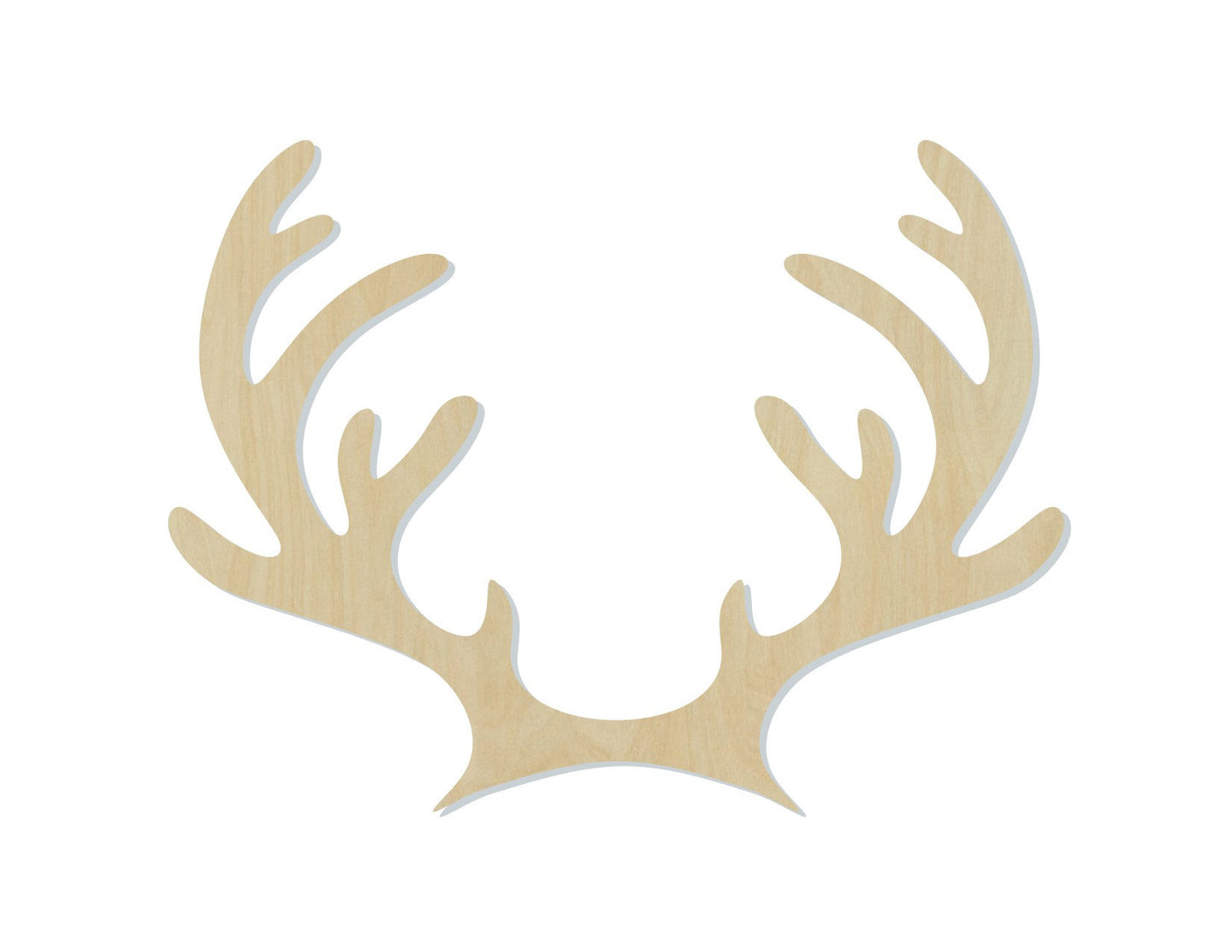 Reindeer Antlers wood shape wood cutouts Hunting Camping DIY Paint kit #1917 - Multiple Sizes Available - Unfinished Wood Cutout Shapes