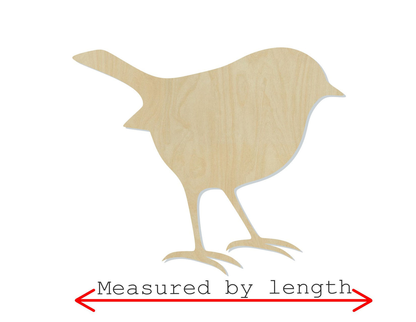 Robin bird wood shape wood cutouts bird cutouts birds DIY Paint kit #1928 - Multiple Sizes Available - Unfinished Wood Cutout Shapes