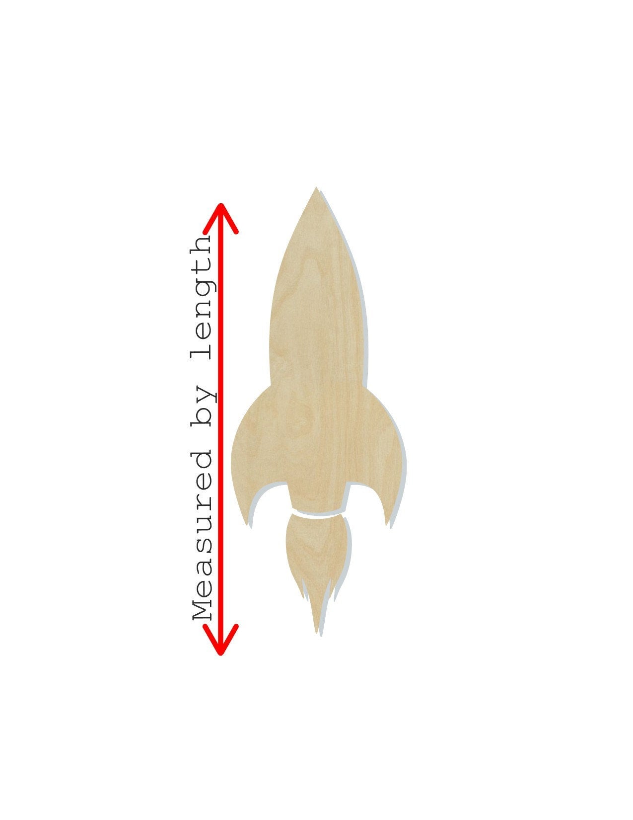 Rocket wood shape wood cutouts Space DIY Paint kit #1929 - Multiple Sizes Available - Unfinished Wood Cutout Shapes