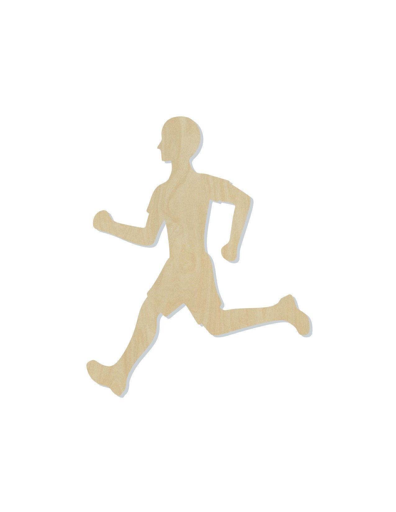Runner wood shape wood cutouts Sports Cross Country DIY paint kit #1938 - Multiple Sizes Available - Unfinished Wood Cutout Shapes