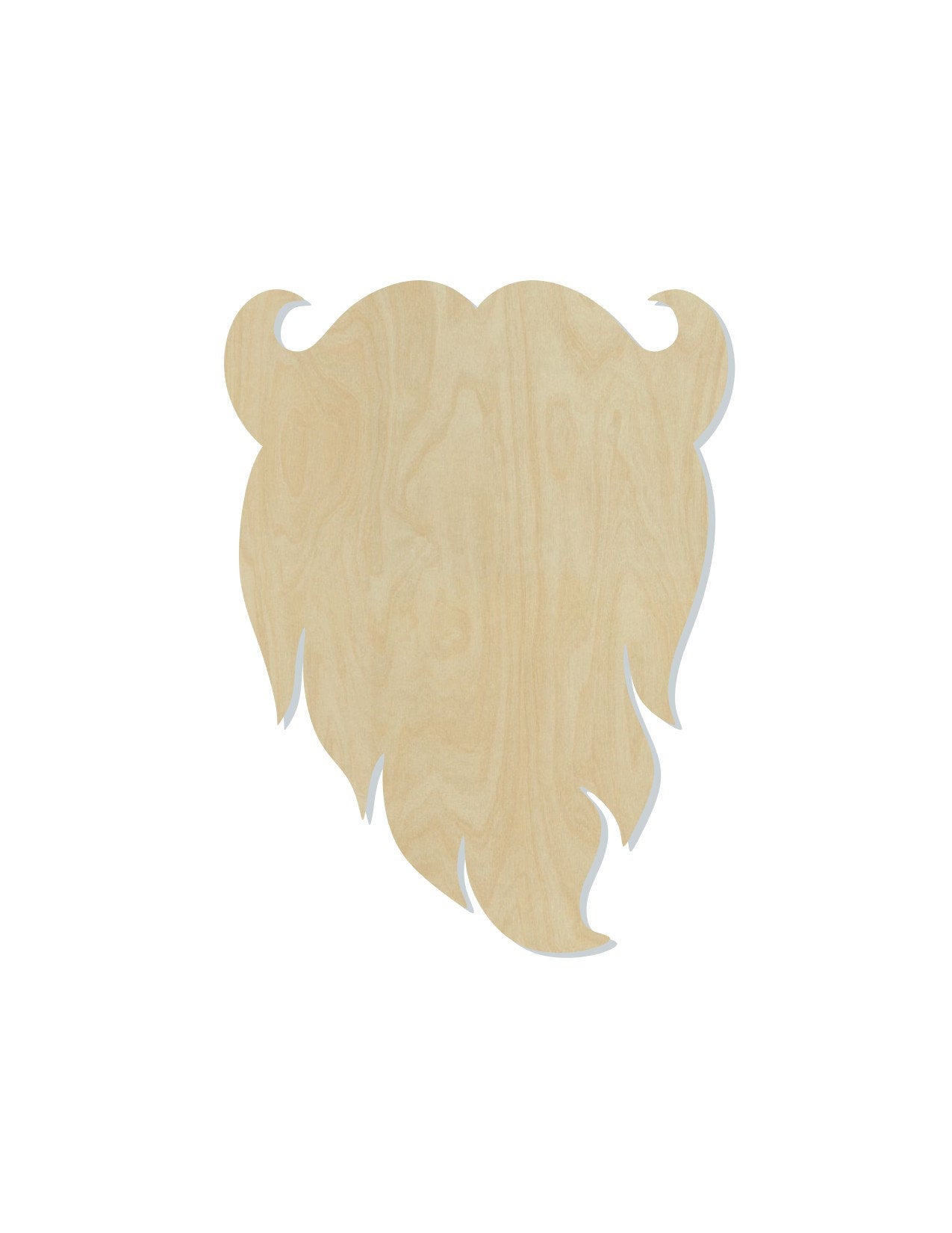 Santa Beard wood shape wood cutouts Christmas Craft Christmas Time DIY #1954 - Multiple Sizes Available - Unfinished Wood Cutout Shapes