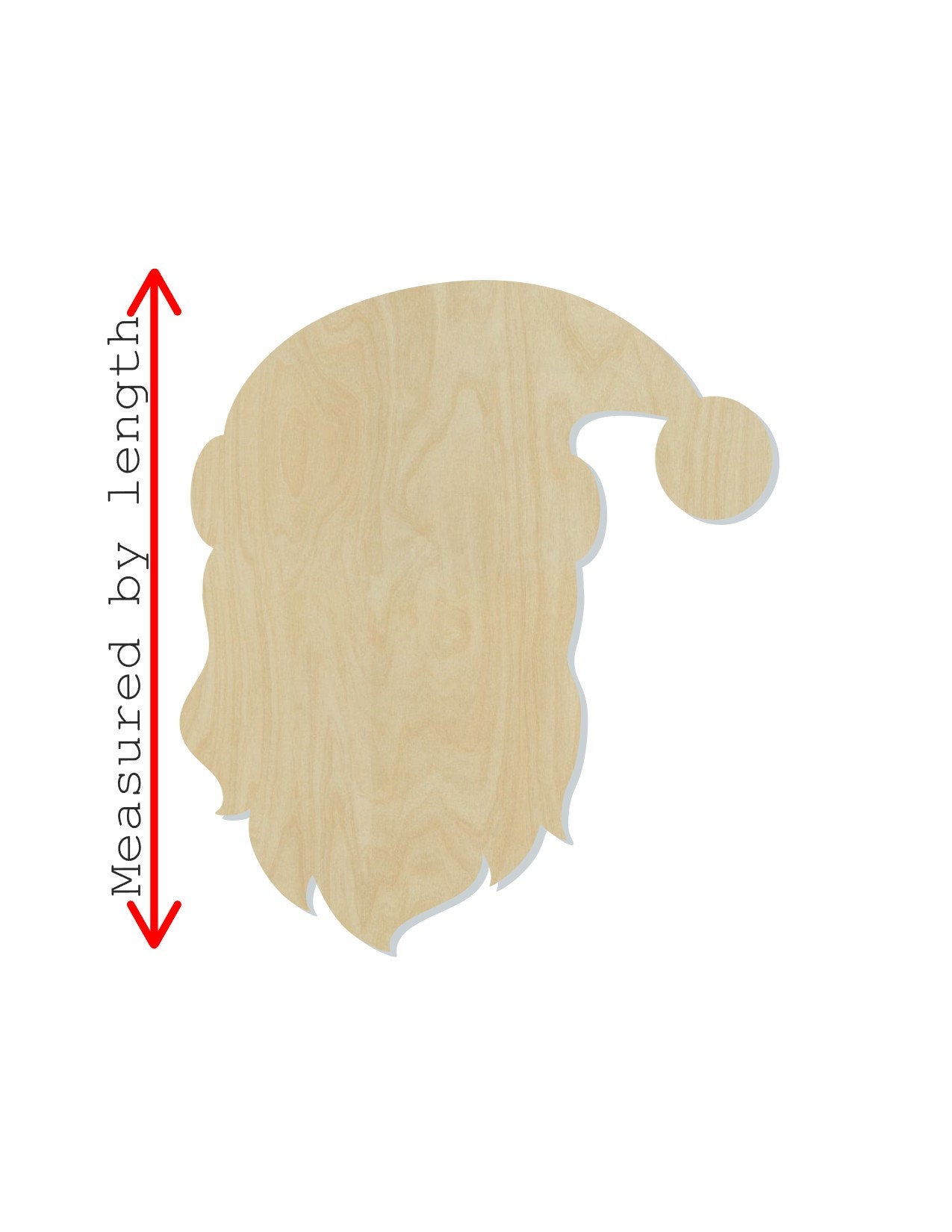 Santa Face wood shape wood cutouts Christmas Craft DIY paint kit #1956 - Multiple Sizes Available - Unfinished Wood Cutout Shapes
