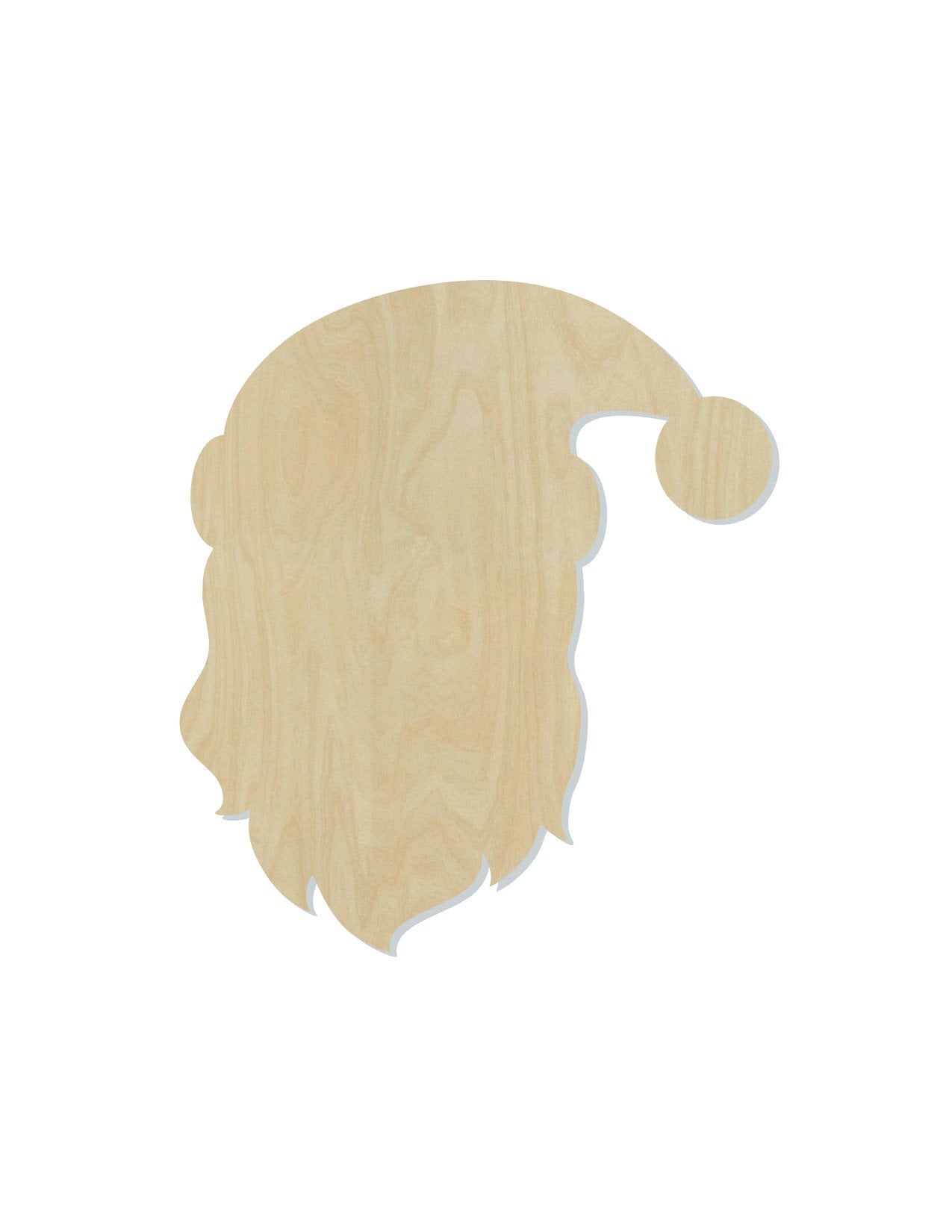 Santa Face wood shape wood cutouts Christmas Craft DIY paint kit #1956 - Multiple Sizes Available - Unfinished Wood Cutout Shapes