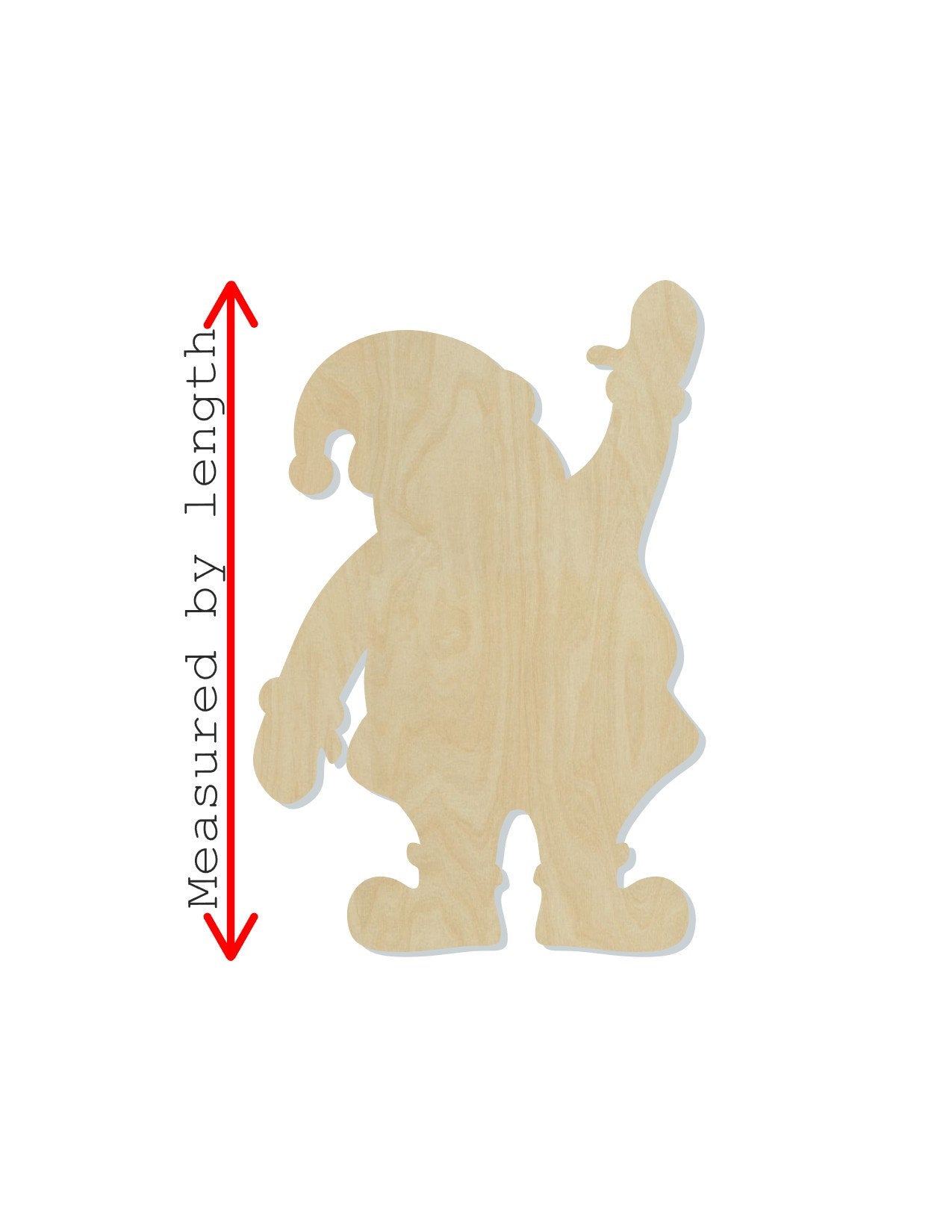 Santa Claus wood shape wood cutouts Christmas Craft DIY Paint kit #1957 - Multiple Sizes Available - Unfinished Wood Cutout Shapes