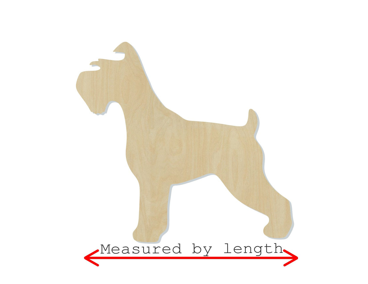 Schnauzer wood shape wood cutouts Dog cutouts animal cutouts DIY Paint kit #1966 - Multiple Sizes Available - Unfinished Wood Cutout Shapes