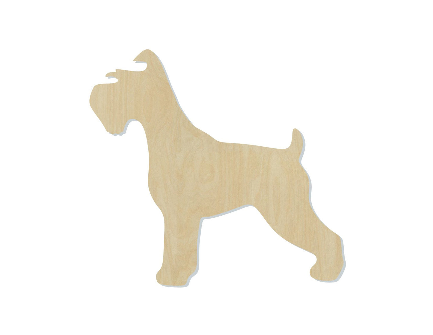 Schnauzer wood shape wood cutouts Dog cutouts animal cutouts DIY Paint kit #1966 - Multiple Sizes Available - Unfinished Wood Cutout Shapes