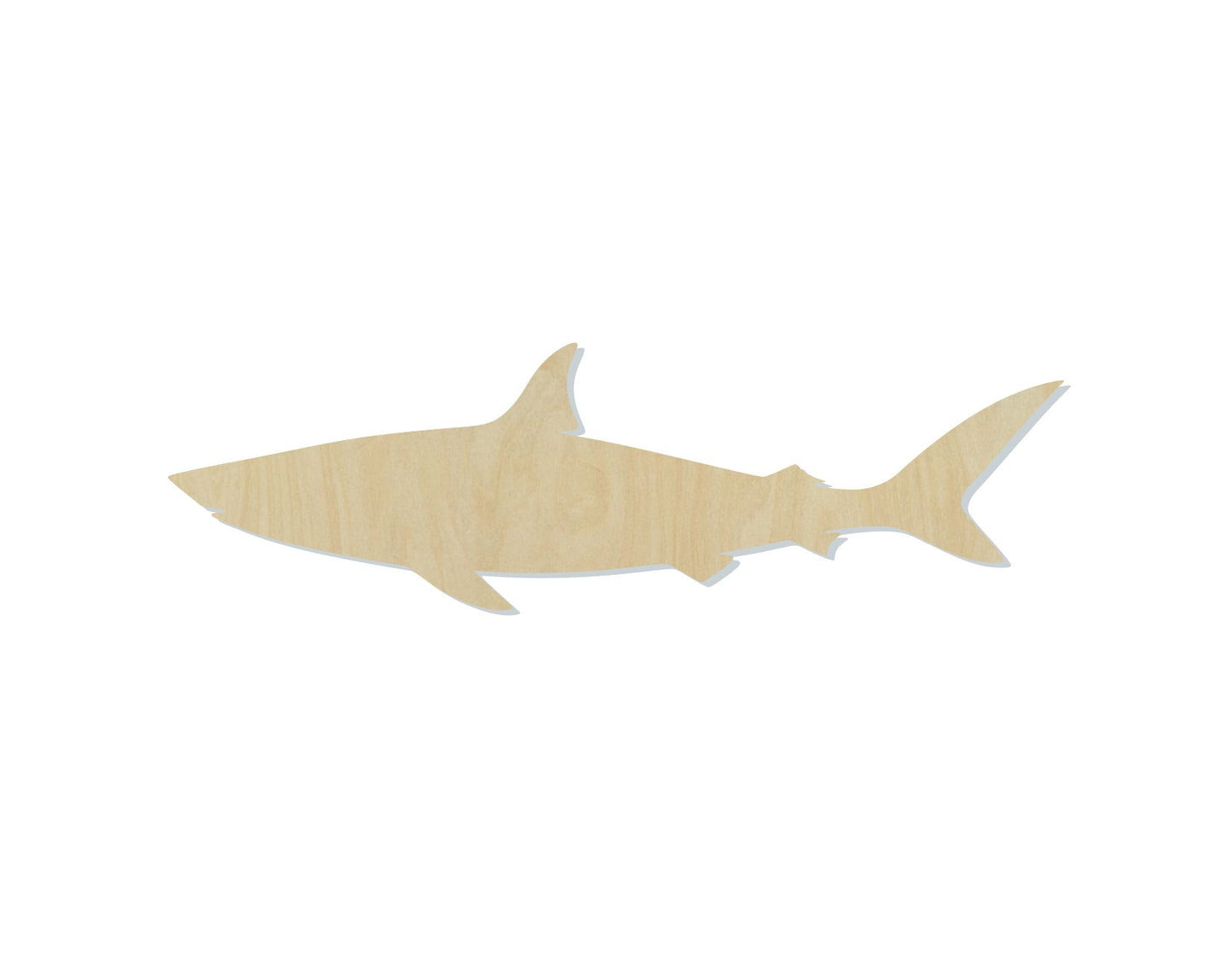 Shark wood shape wood cutouts animal cutouts ocean animals sea life #1984 - Multiple Sizes Available - Unfinished Wood Cutout Shapes