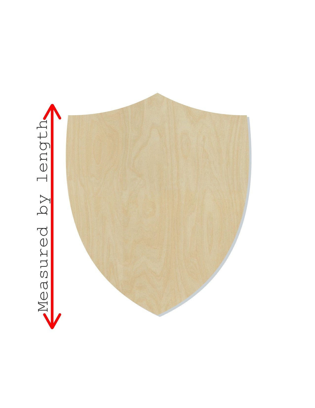 Shield wood shape wood cutouts DIY Paint kit #1990 - Multiple Sizes Available - Unfinished Wood Cutout Shapes
