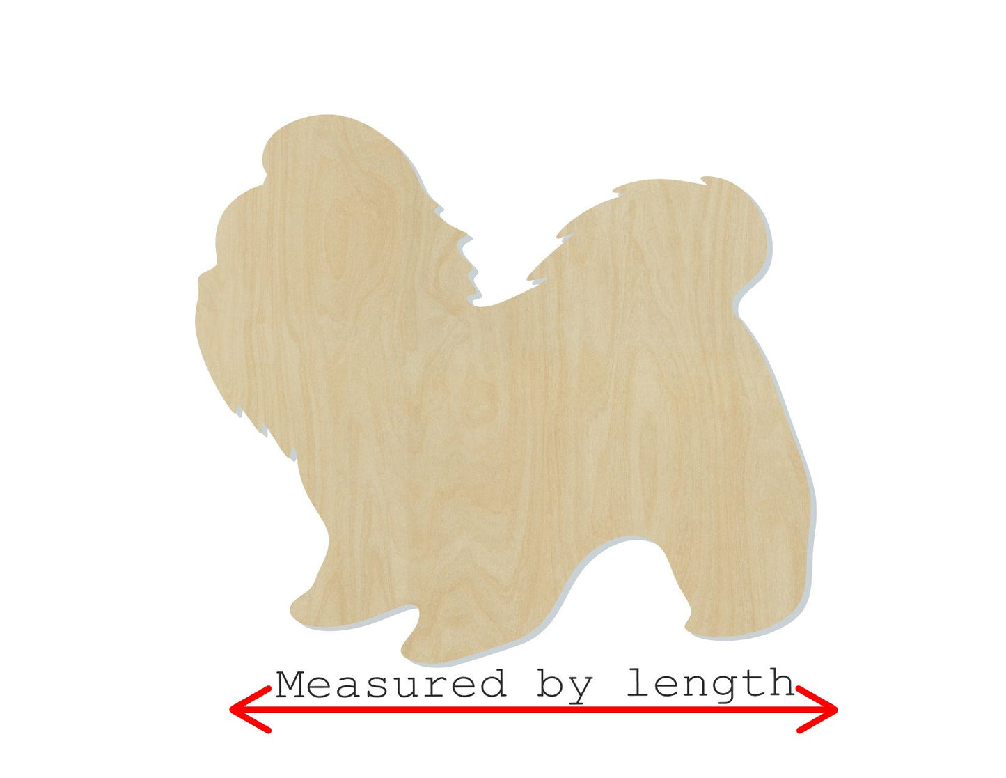 Shih Ttzu wood shape wood cutouts dog cutouts animal shapes DIY Paint kit #1991 - Multiple Sizes Available - Unfinished Wood Cutout Shapes
