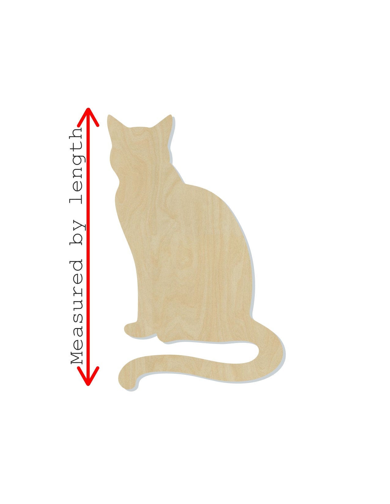 Sitting Cat wood shape wood cutouts animal cutouts Pets DIY Paint kit #2004 - Multiple Sizes Available - Unfinished Wood Cutout Shapes