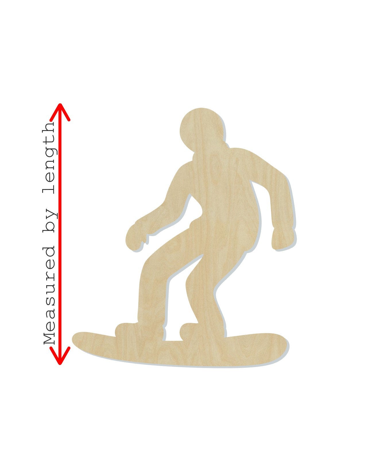 Snowboarder wood shape wood cutouts winter sports Mountain Snow DIY Paint #2025 - Multiple Sizes Available - Unfinished Wood Cutout Shapes