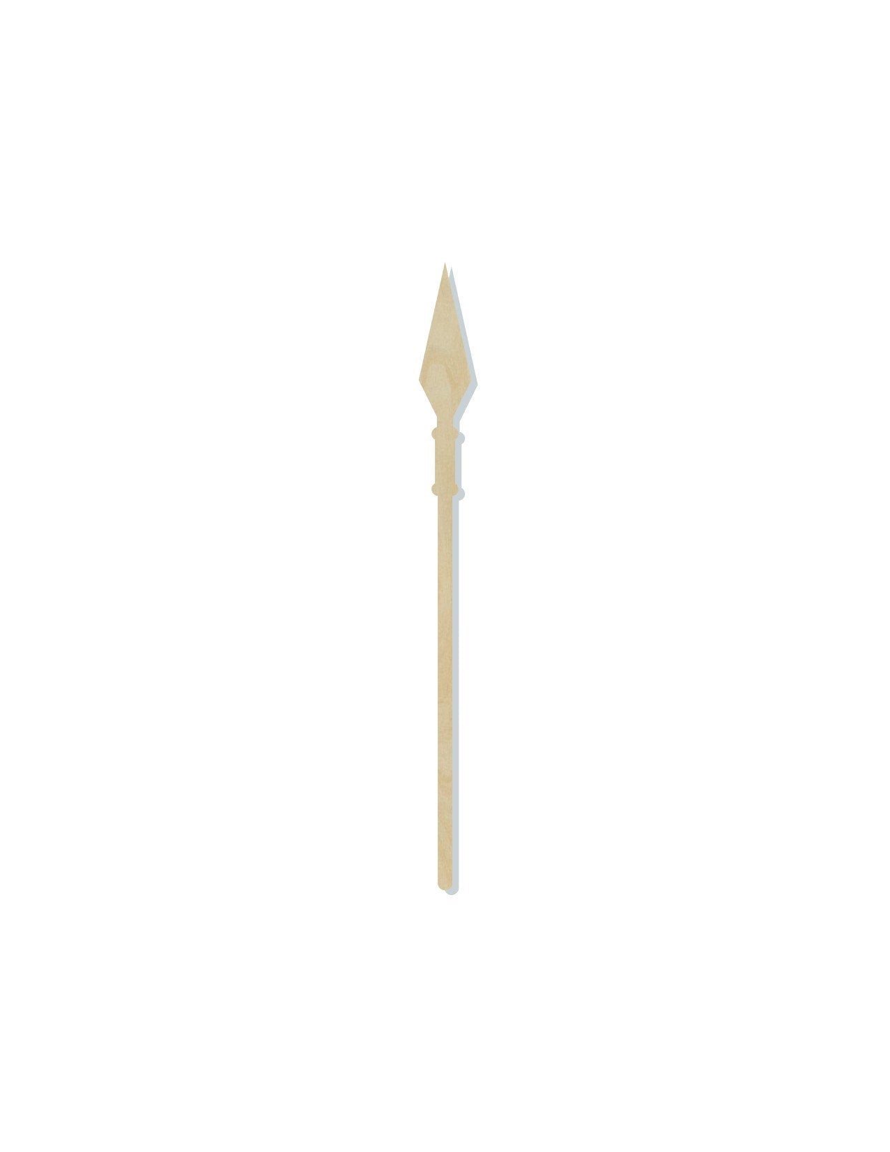 Spear wood shape wood cutouts Weapon DIY paint kit #2039 - Multiple Sizes Available - Unfinished Wood Cutout Shapes