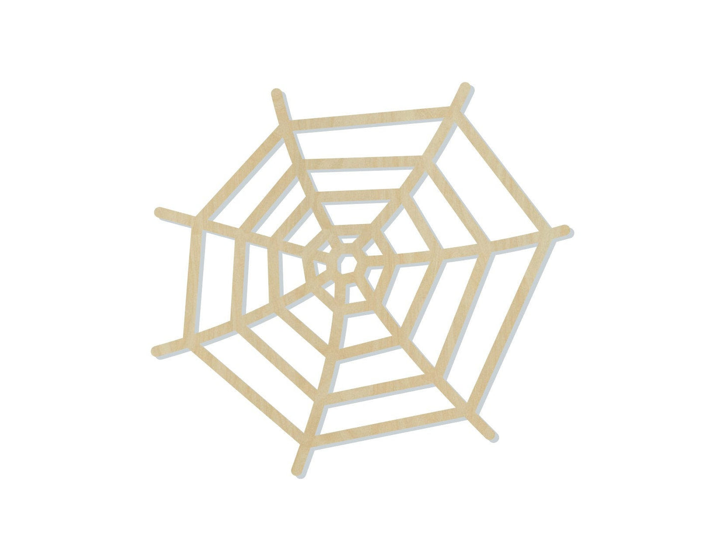 Spider Web wood shape wood cutouts Halloween craft DIY Paint kit #2042 - Multiple Sizes Available - Unfinished Wood Cutout Shapes
