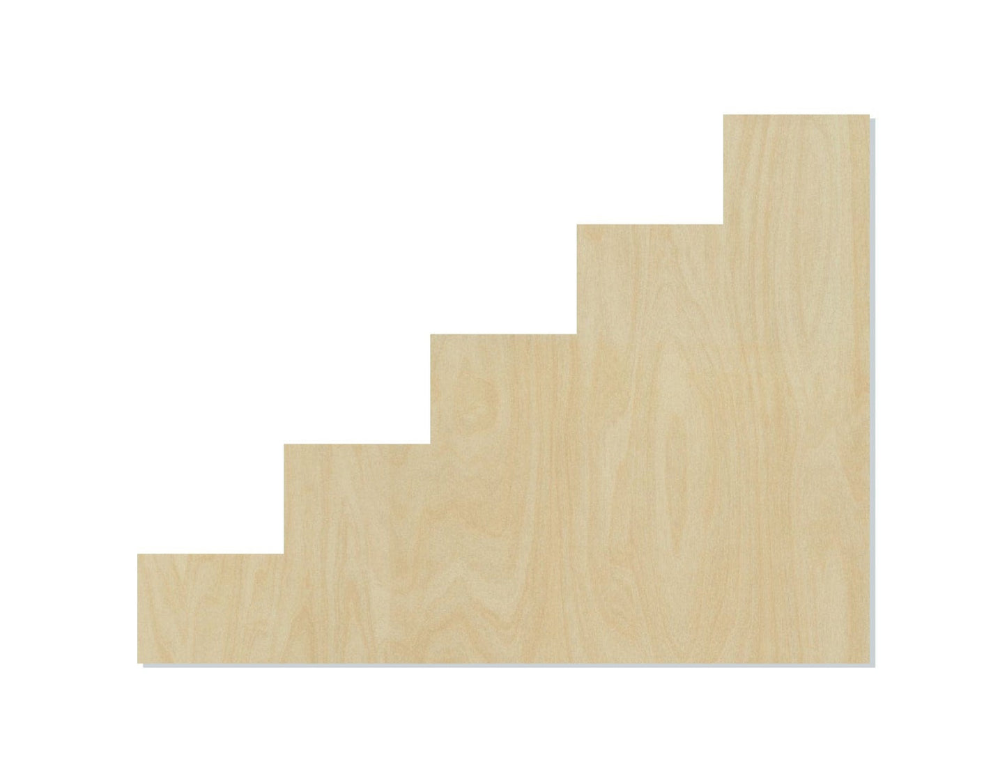 Steps wood shape wood cutouts Household Home DIY paint kit #2062 - Multiple Sizes Available - Unfinished Wood Cutout Shapes