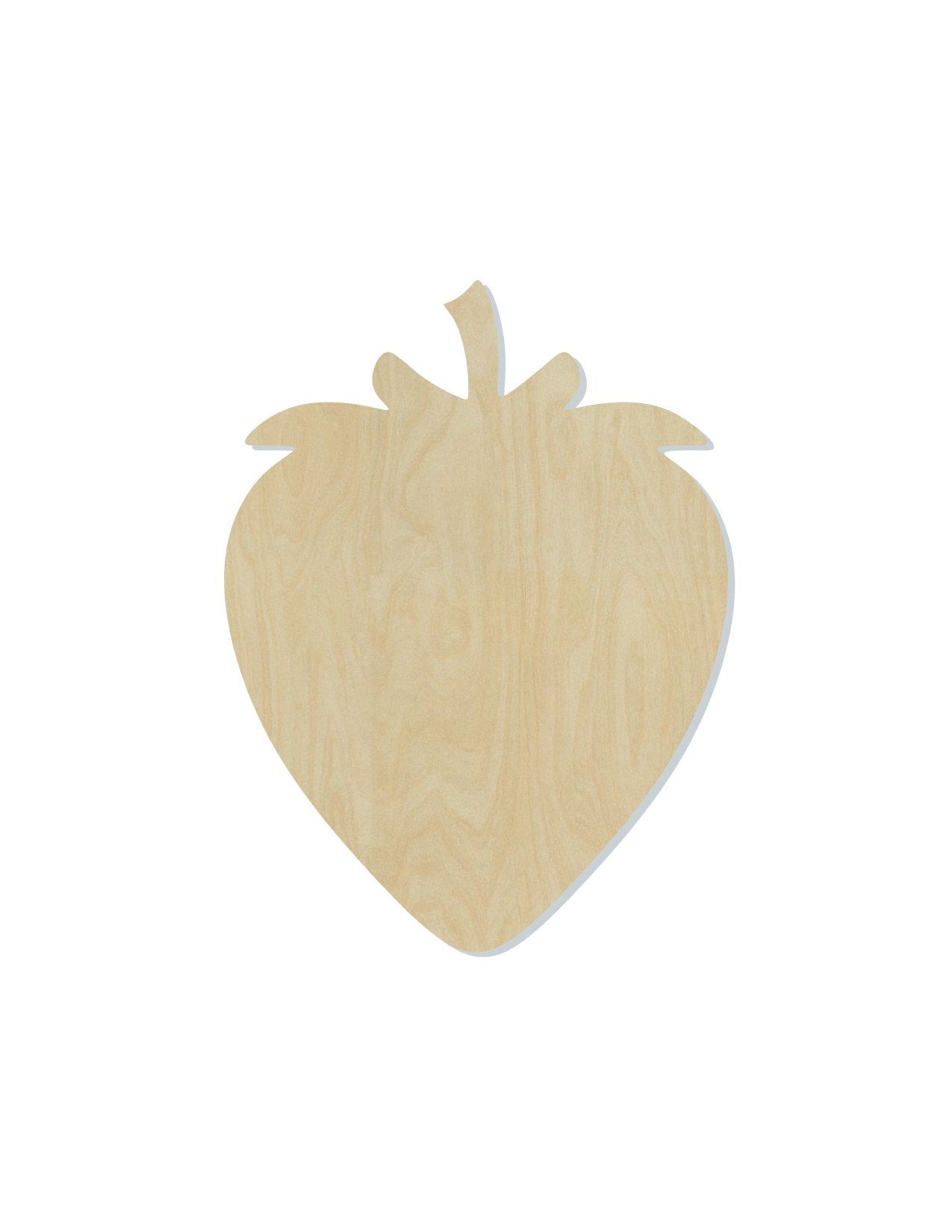 Strawberry wood shape wood cutouts food cutouts DIY paint kit #2066 - Multiple Sizes Available - Unfinished Wood Cutout Shapes
