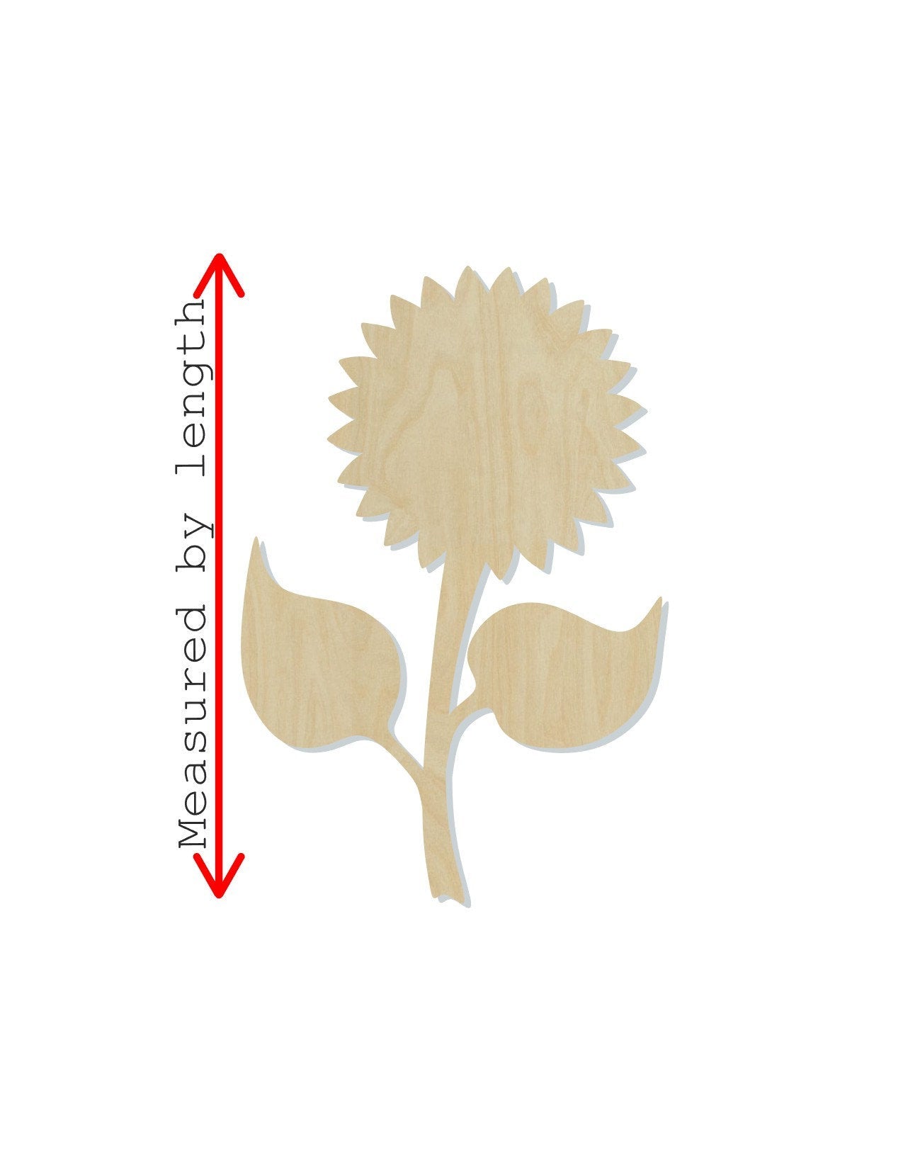 Sunflower wood shape wood cutouts Flowers Garden yard DIY paint kit #2070 - Multiple Sizes Available - Unfinished Wood Cutout Shapes