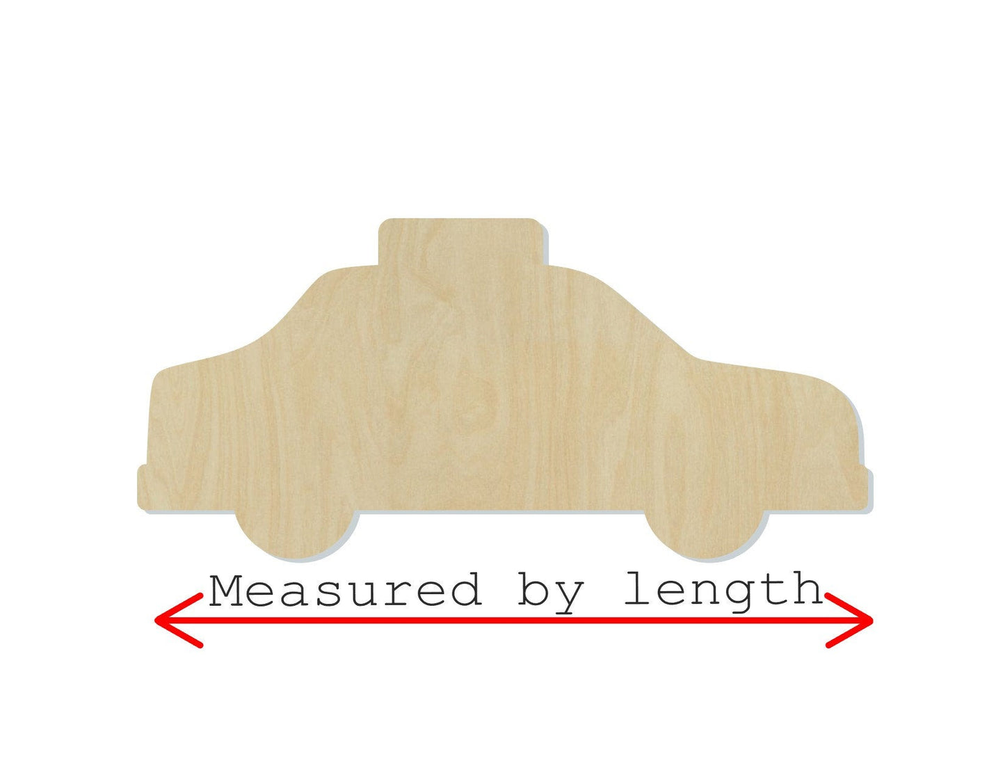Taxi wood shape wood cutouts NYC DIY Paint kit #2085 - Multiple Sizes Available - Unfinished Wood Cutout Shapes