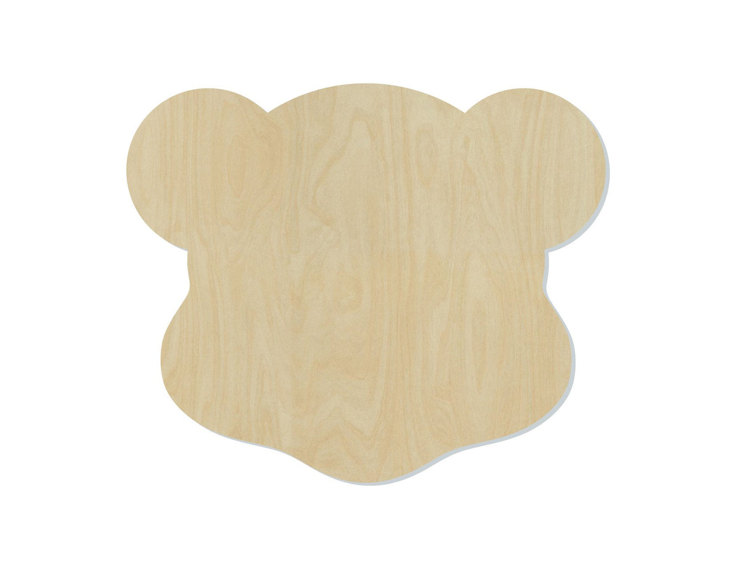 Teddy Bear Head wood shape wood cutouts DIY Paint kit #2087 - Multiple Sizes Available - Unfinished Wood Cutout Shapes