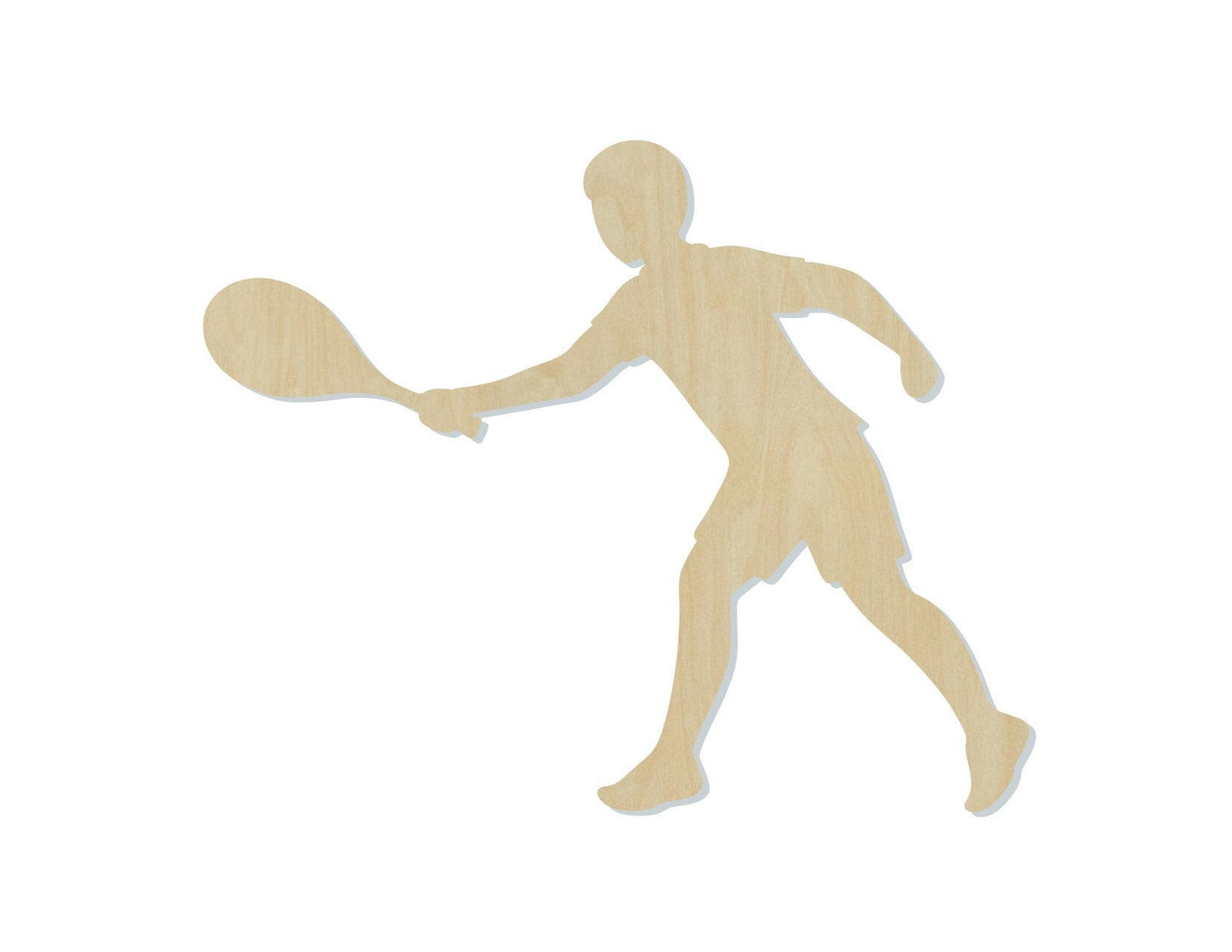 Tennis Player wood shape wood cutouts DIY Paint kit Sports #2092 - Multiple Sizes Available - Unfinished Wood Cutout Shapes