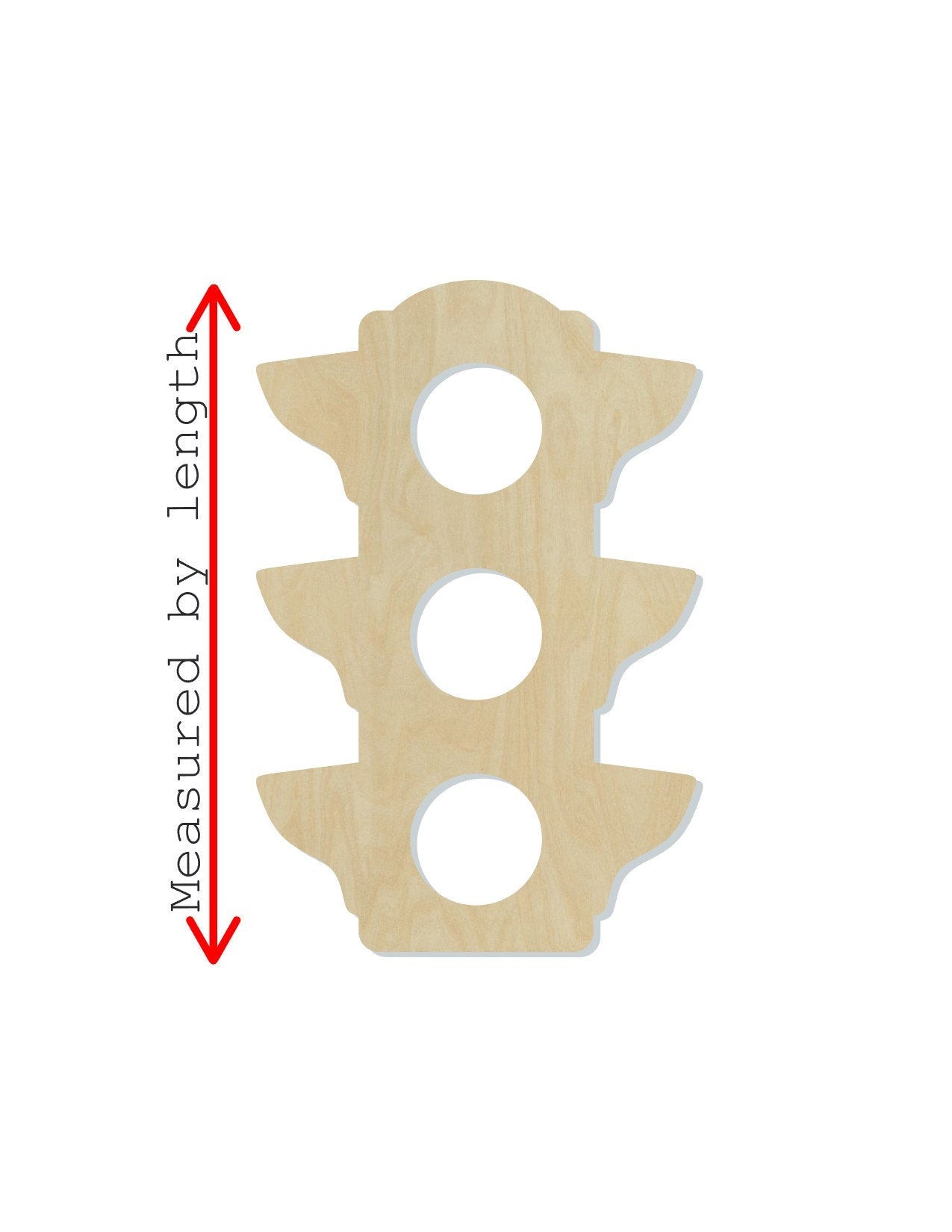 Traffic Light wood shape wood cutouts DIY Paint kit #2114 - Multiple Sizes Available - Unfinished Wood Cutout Shapes